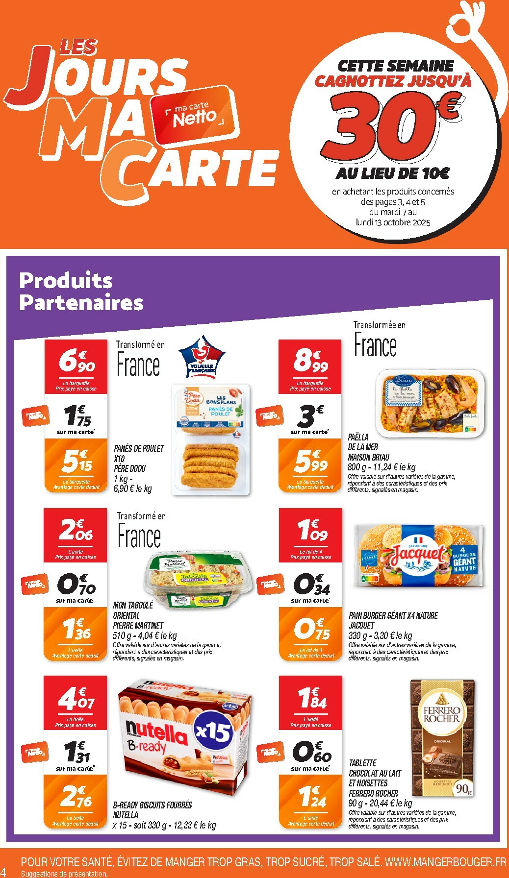 netto - Catalogue Netto - Les Jours Ma Carte valable du 07/10 au 13/10 - page: 4