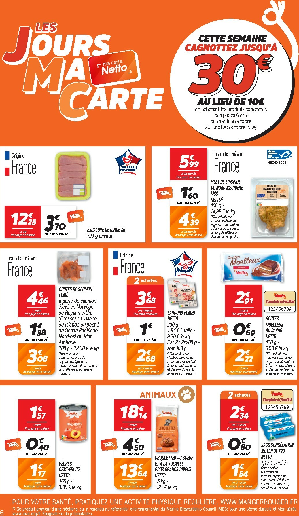 netto - Catalogue Netto - Les Jours Ma Carte valable du 14/10 au 20/10 - page: 6