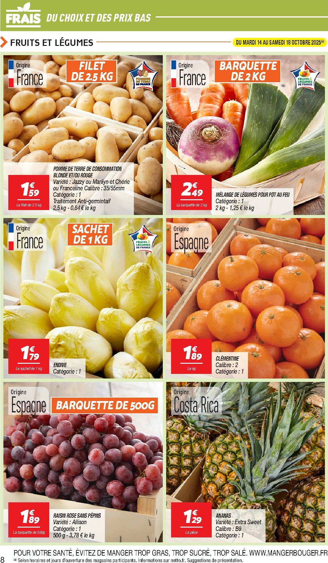 netto - Catalogue Netto - Les Jours Ma Carte valable du 14/10 au 20/10 - page: 8