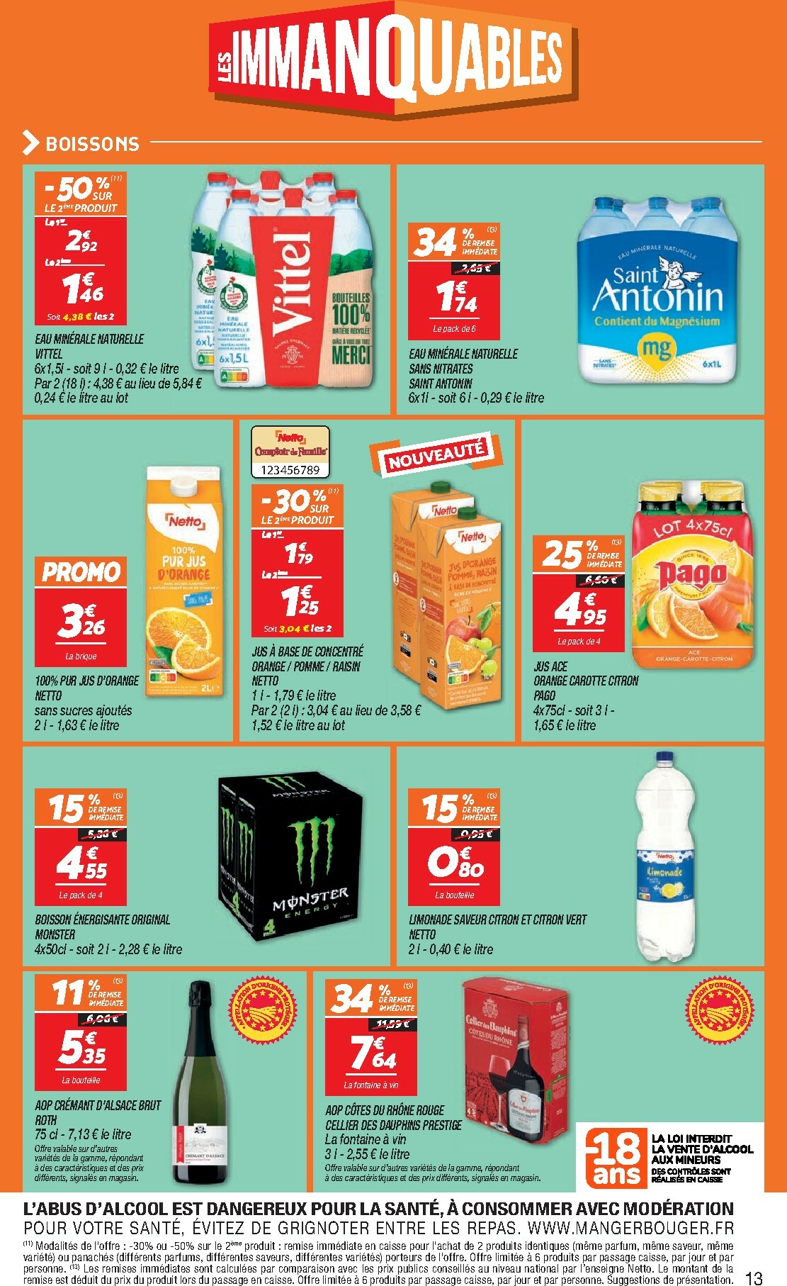 netto - Catalogue Netto - Immanquables valable du 04/11 au 10/11 - page: 13