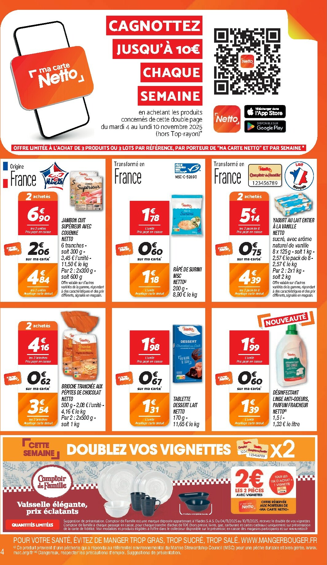 netto - Catalogue Netto - Immanquables valable du 04/11 au 10/11 - page: 4