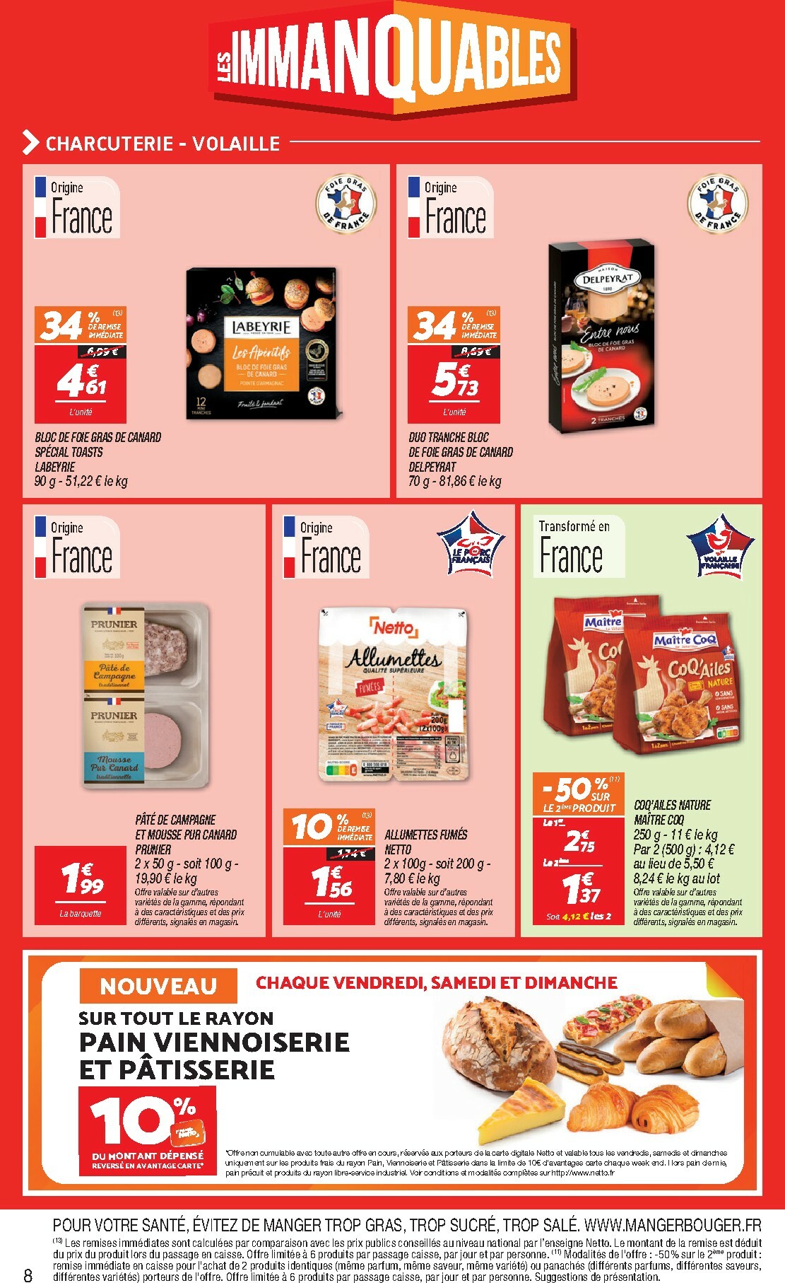 netto - Catalogue Netto - Immanquables valable du 18/11 au 24/11 - page: 8