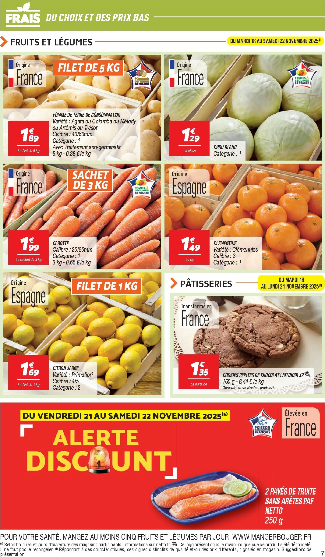 netto - Catalogue Netto - Immanquables valable du 18/11 au 24/11 - page: 7