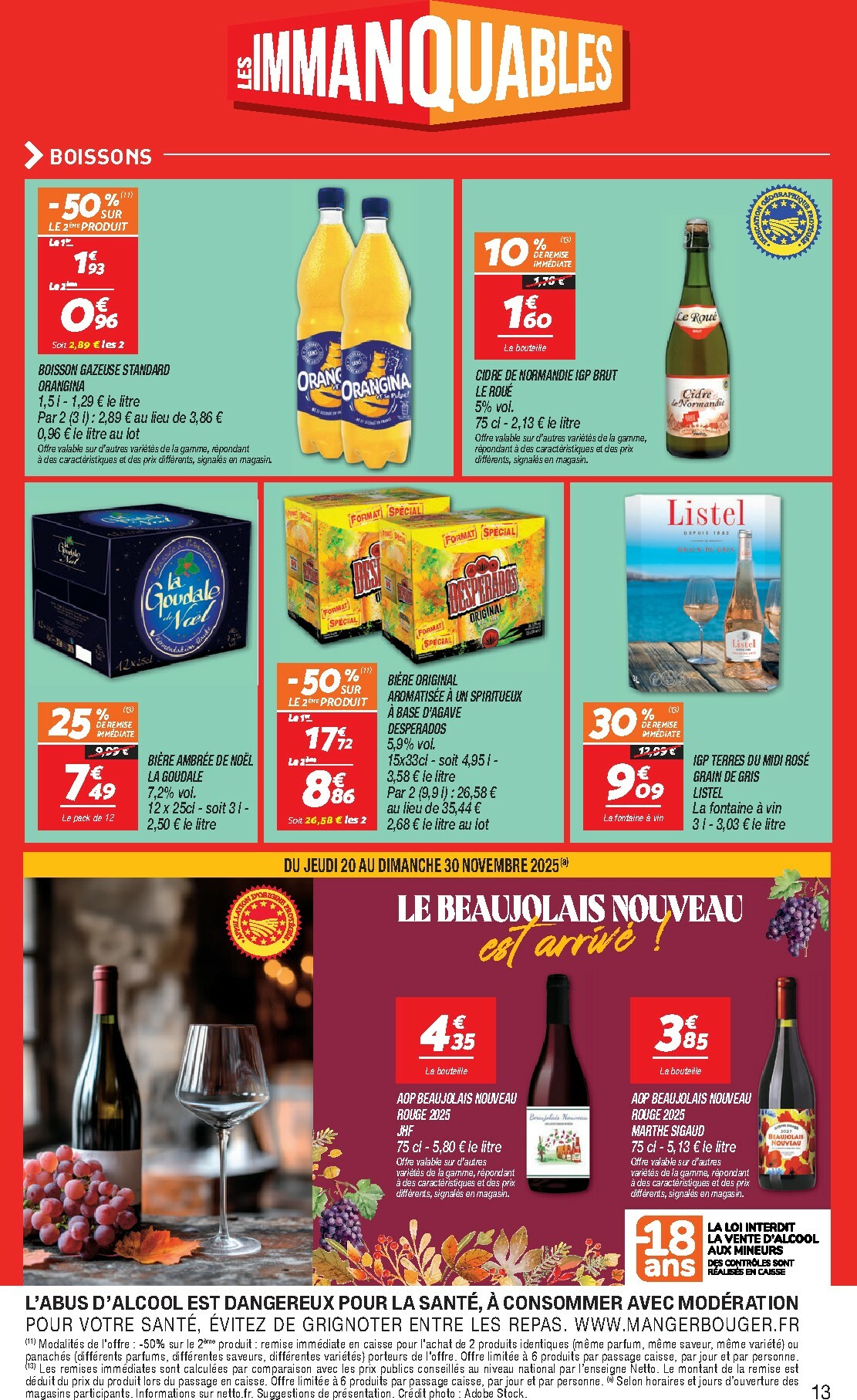 netto - Catalogue Netto - Immanquables valable du 18/11 au 24/11 - page: 13