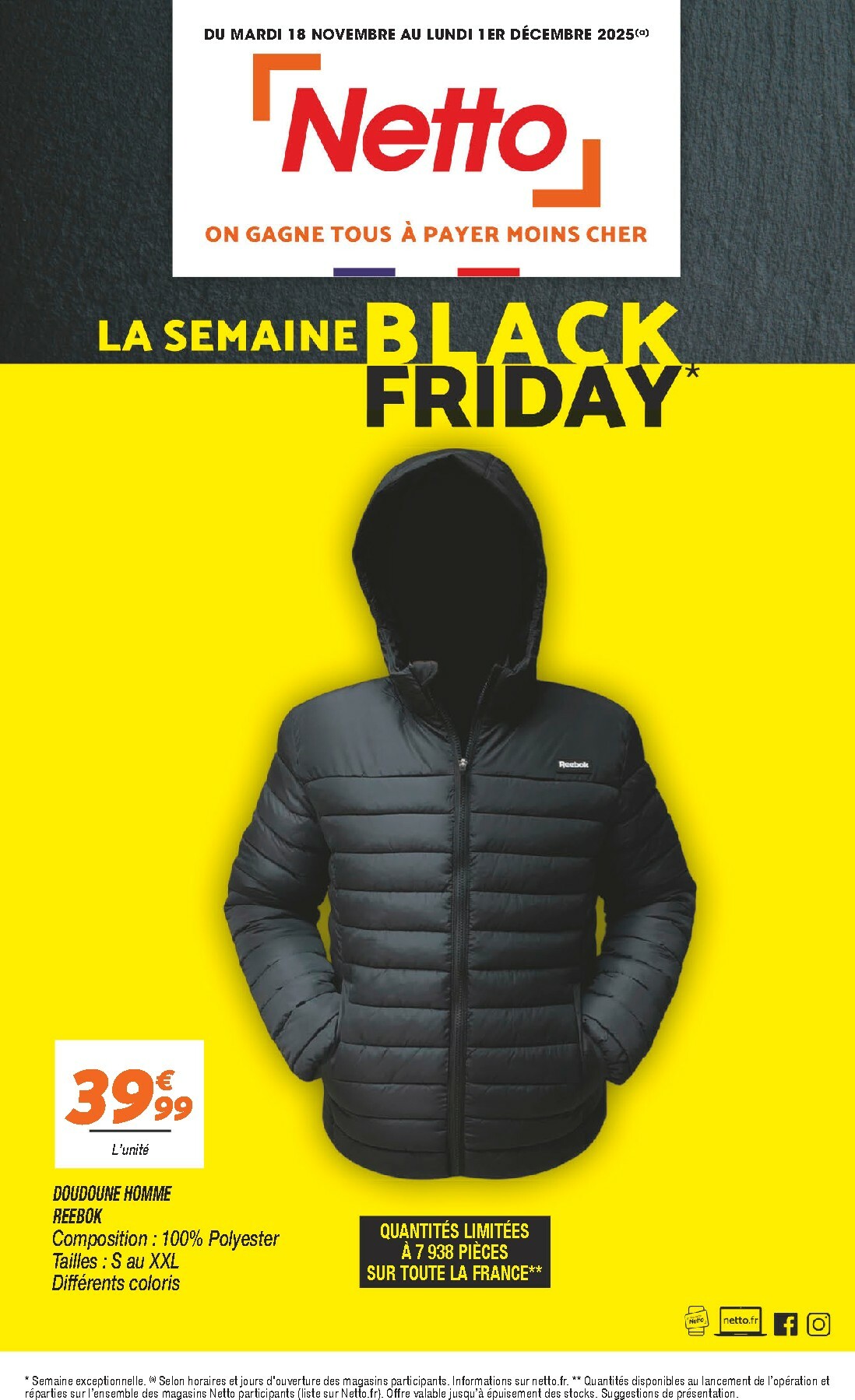netto - Catalogue Netto - BLACK FRIDAY valable du 17/11 au 01/12