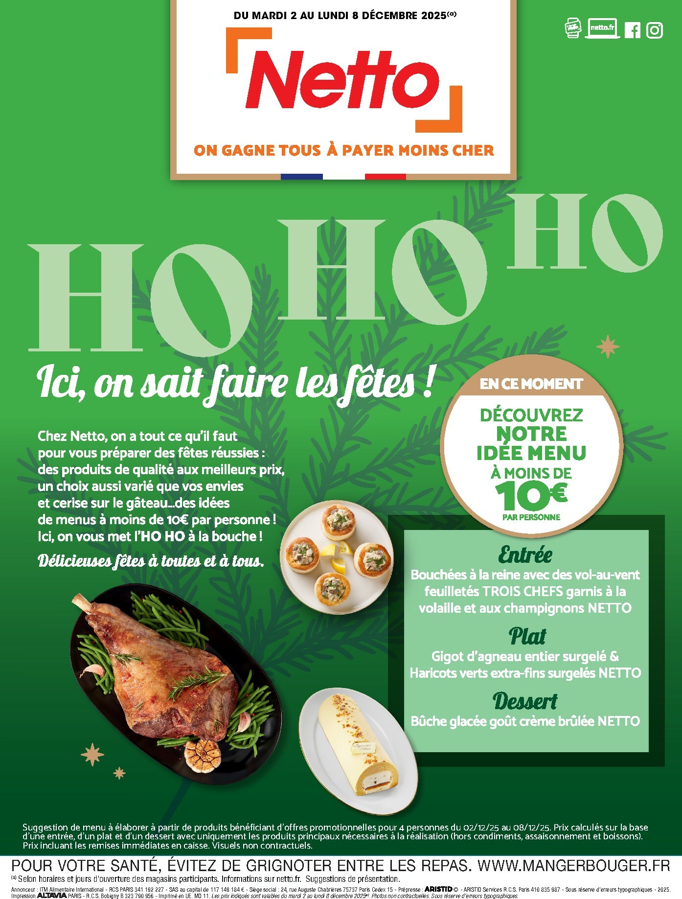 netto - Catalogue Netto - Menu Festif valable du 02/12 au 08/12