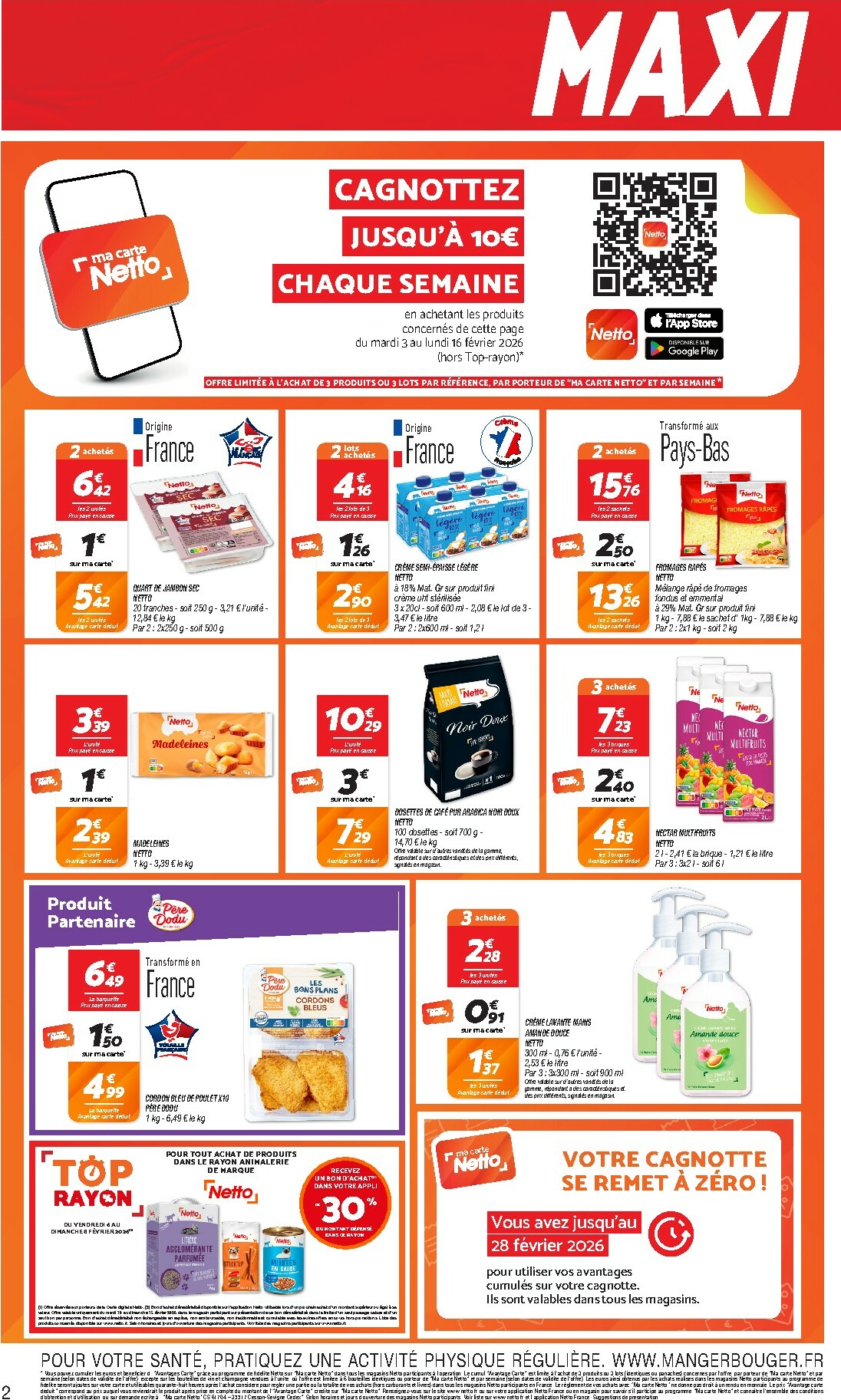 netto - Catalogue Netto - Maxi volumes valable du 03/02 au 16/02 - page: 2