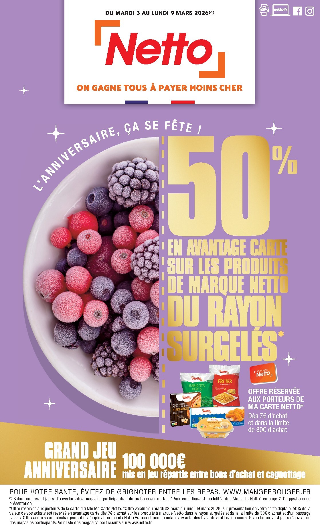 netto - Catalogue Netto - L'anniversaire, ça se fête ! valable du 03/03/2026 au 09/03/2026 - page: 1
