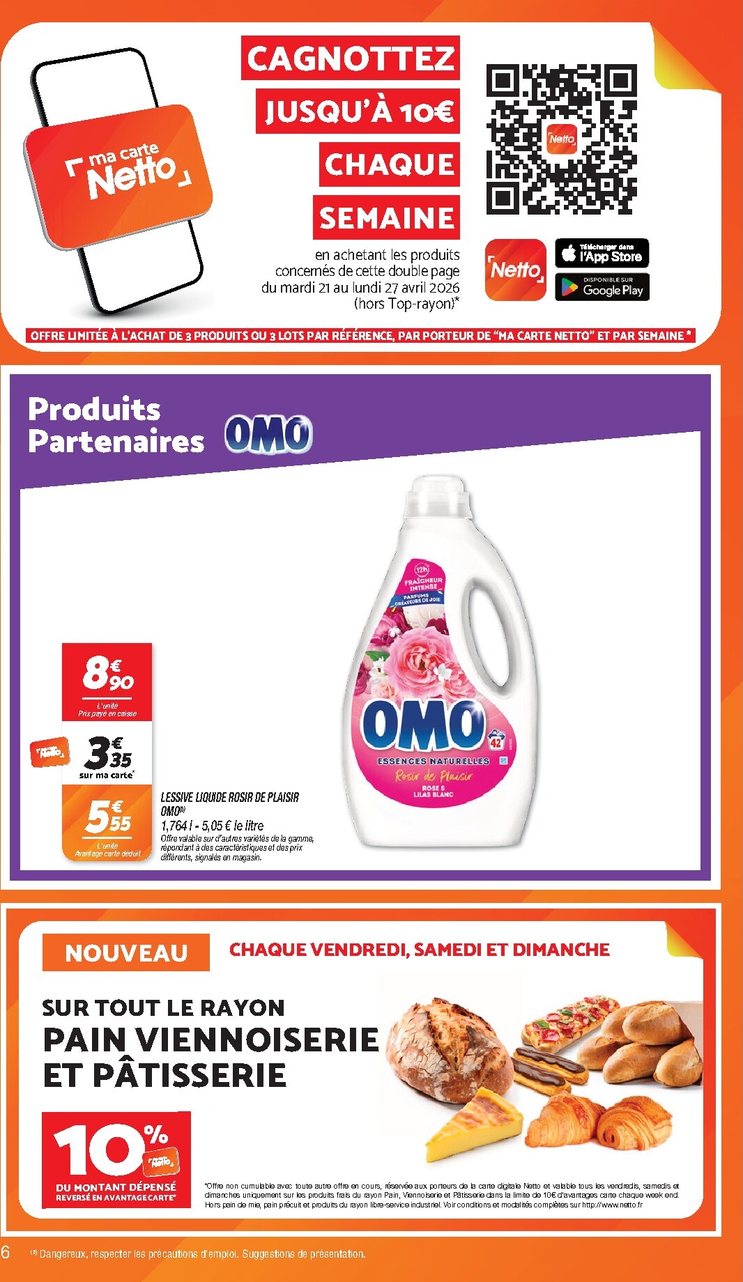 netto - Flyer Netto pour la semaine prochaine du du mardi 21/04/2026 au du lundi 27/04/2026 - page: 6