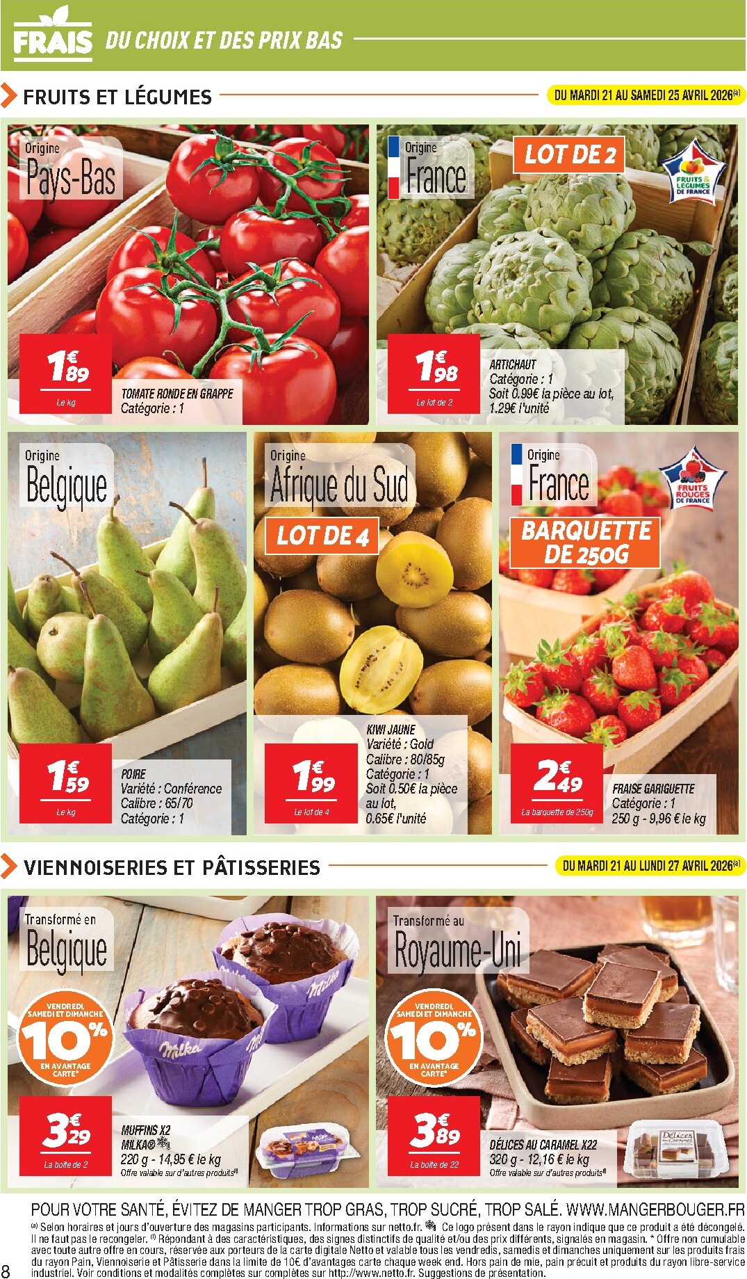 netto - Flyer Netto pour la semaine prochaine du du mardi 21/04/2026 au du lundi 27/04/2026 - page: 8