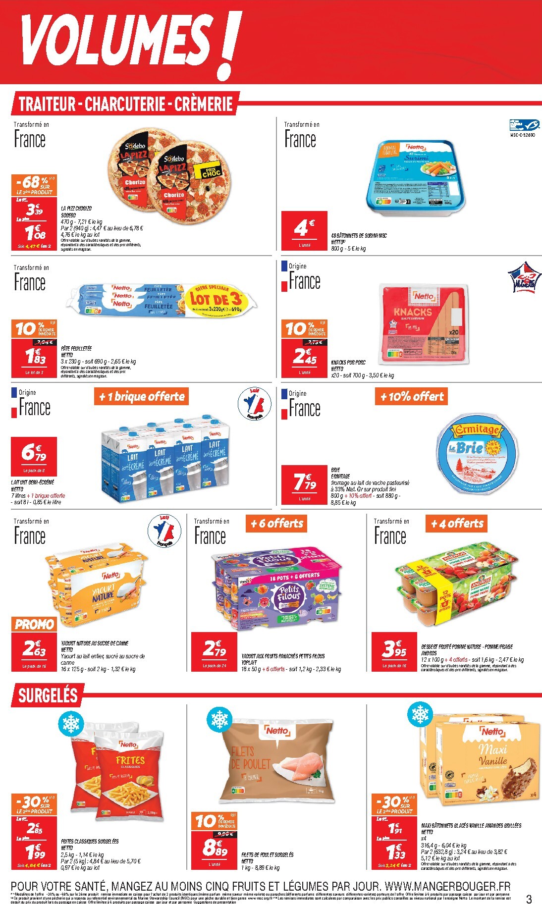 netto - Flyer Netto - Maxi Volumes pour la semaine prochaine du du mardi 28/04/2026 au du lundi 11/05/2026 - page: 3