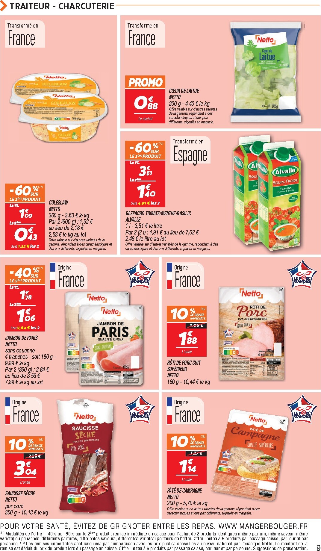 netto - Flyer Netto pour la semaine prochaine du du mardi 05/05/2026 au du lundi 11/05/2026 - page: 9