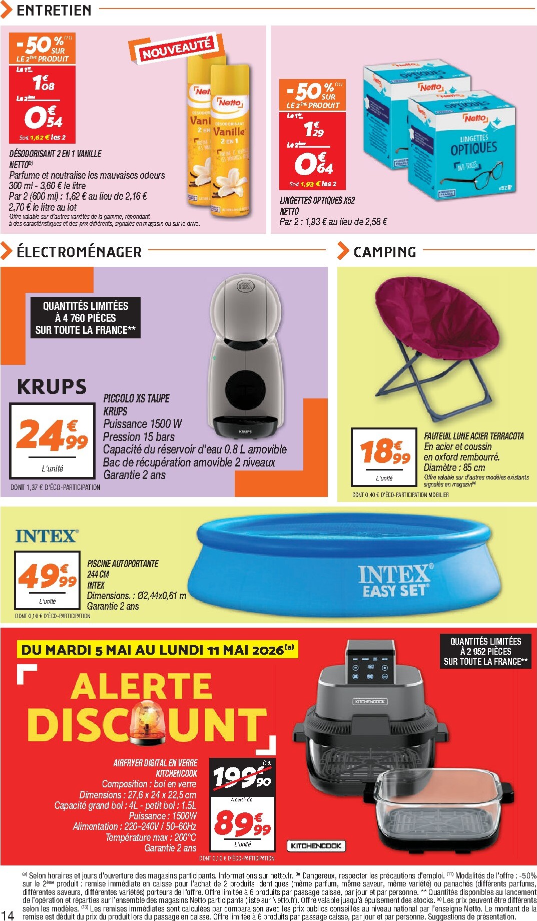 netto - Flyer Netto pour la semaine prochaine du du mardi 05/05/2026 au du lundi 11/05/2026 - page: 14