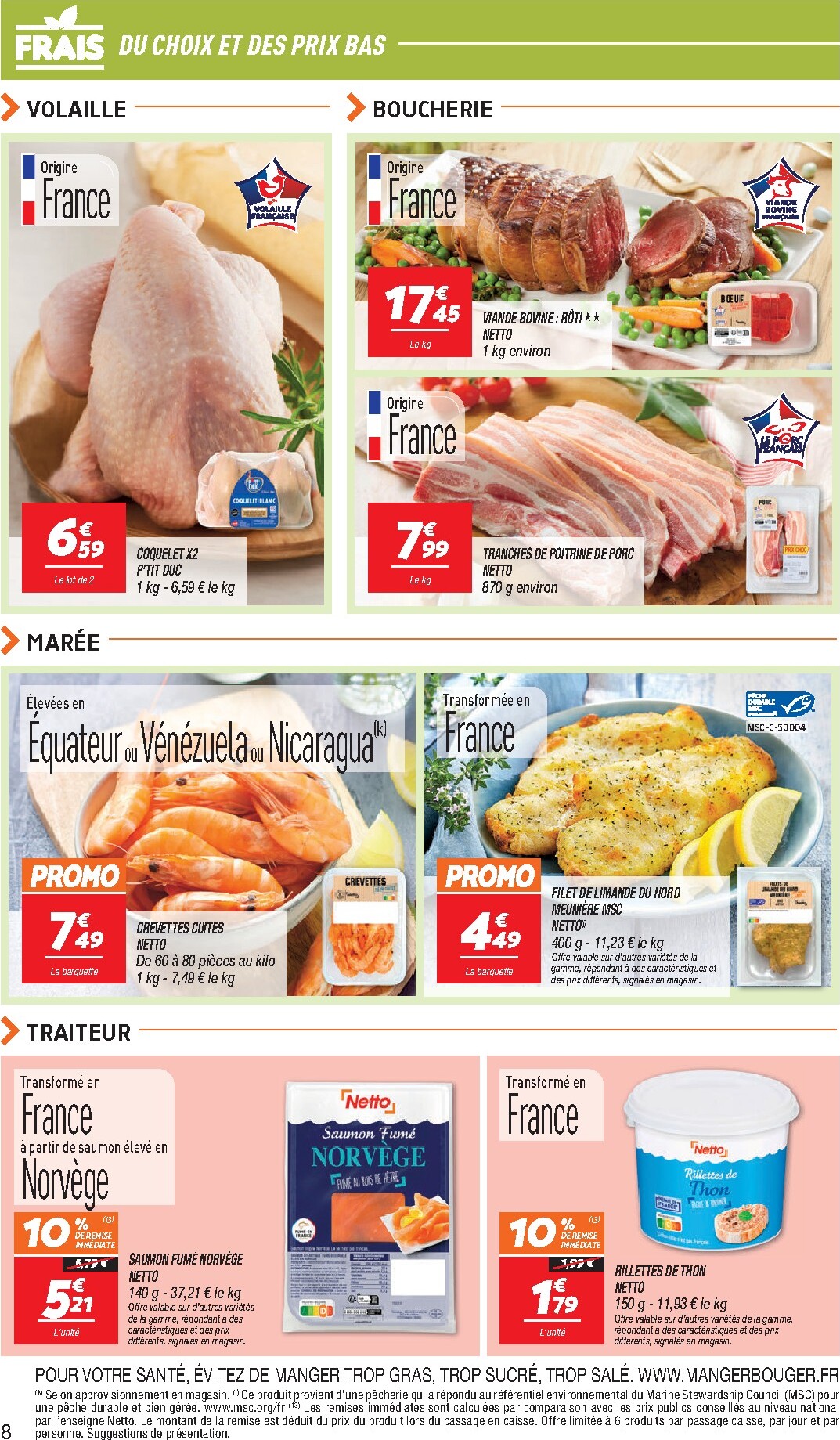 netto - Flyer Netto pour la semaine prochaine du du mardi 05/05/2026 au du lundi 11/05/2026 - page: 8