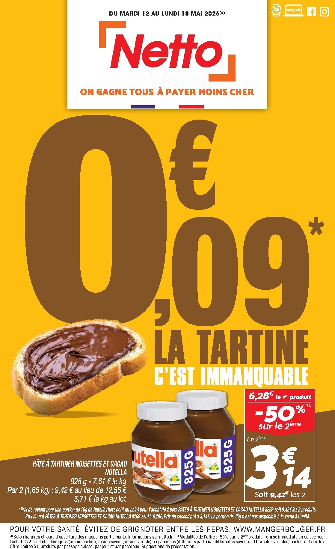 netto - Flyer Netto pour la semaine prochaine du du mardi 12/05/2026 au du lundi 18/05/2026 - page: 1