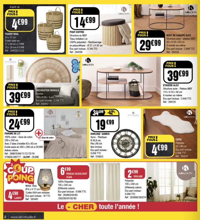 la-foir-fouille - Catalogue La Foir'Fouille valable du 27/10 au 09/11 - page: 2