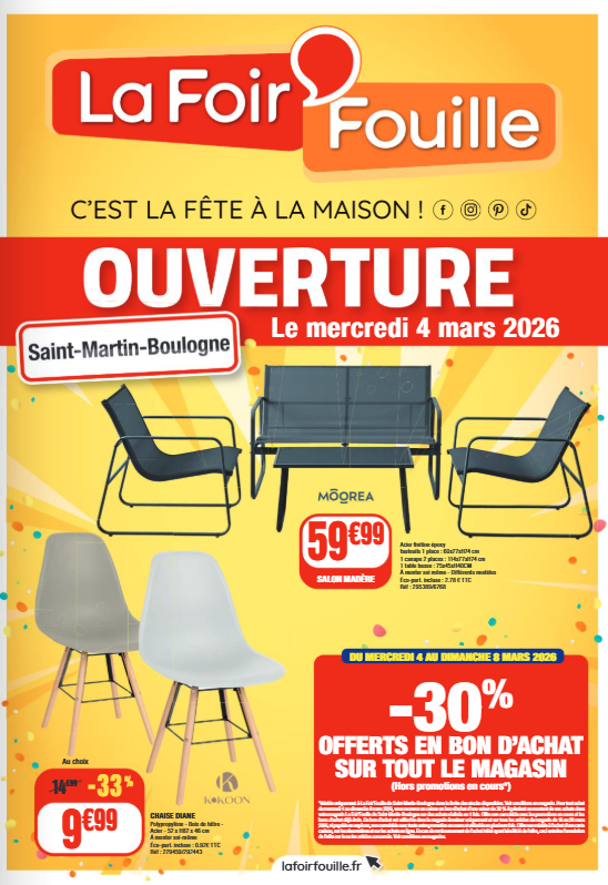 la-foir-fouille - Catalogue La Foir'Fouille - Saint-Martin-Boulogne valable du 04/03/2026 au 15/03/2026