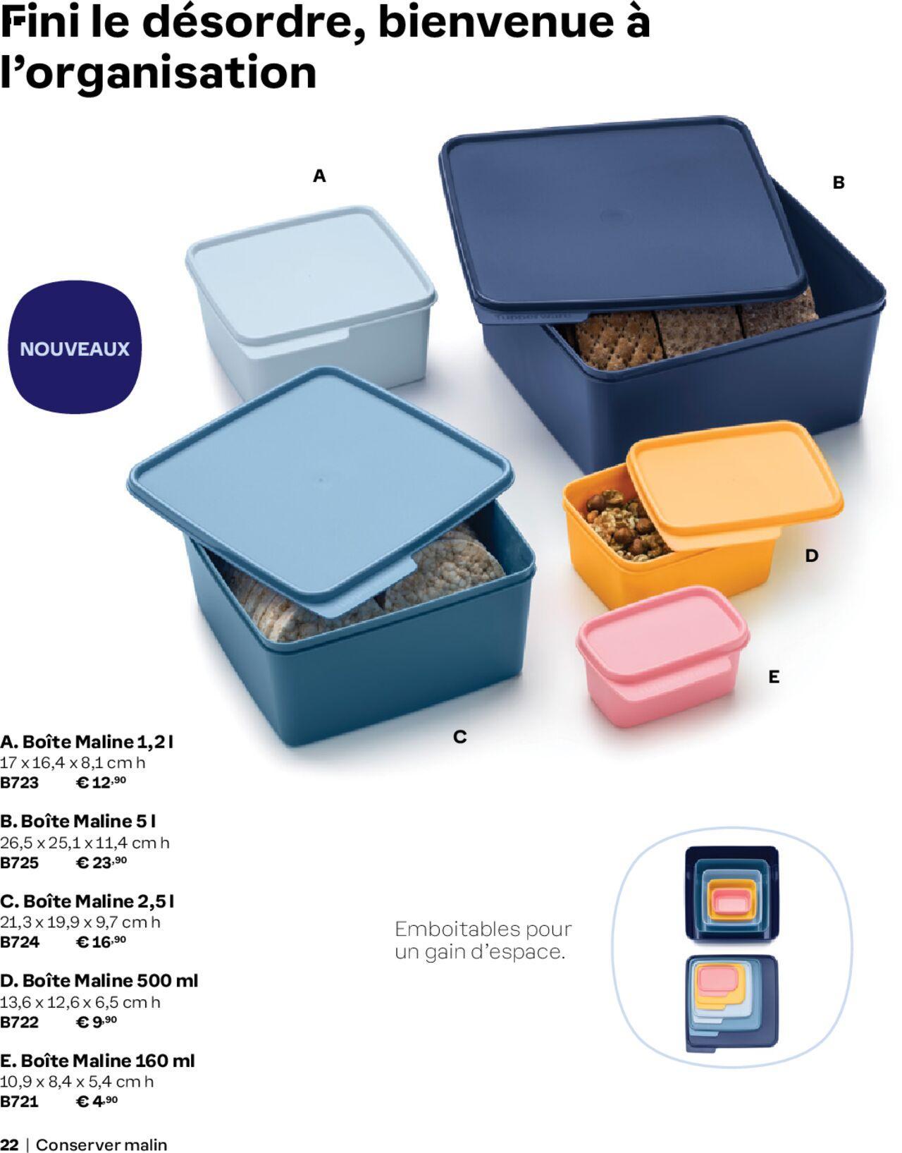 tupperware - Tupperware catalogue Automne/Hiver 2024-2025 à partir du 01/09/2024 - promo en ligne du dimanche 01/09/2024 - page: 22