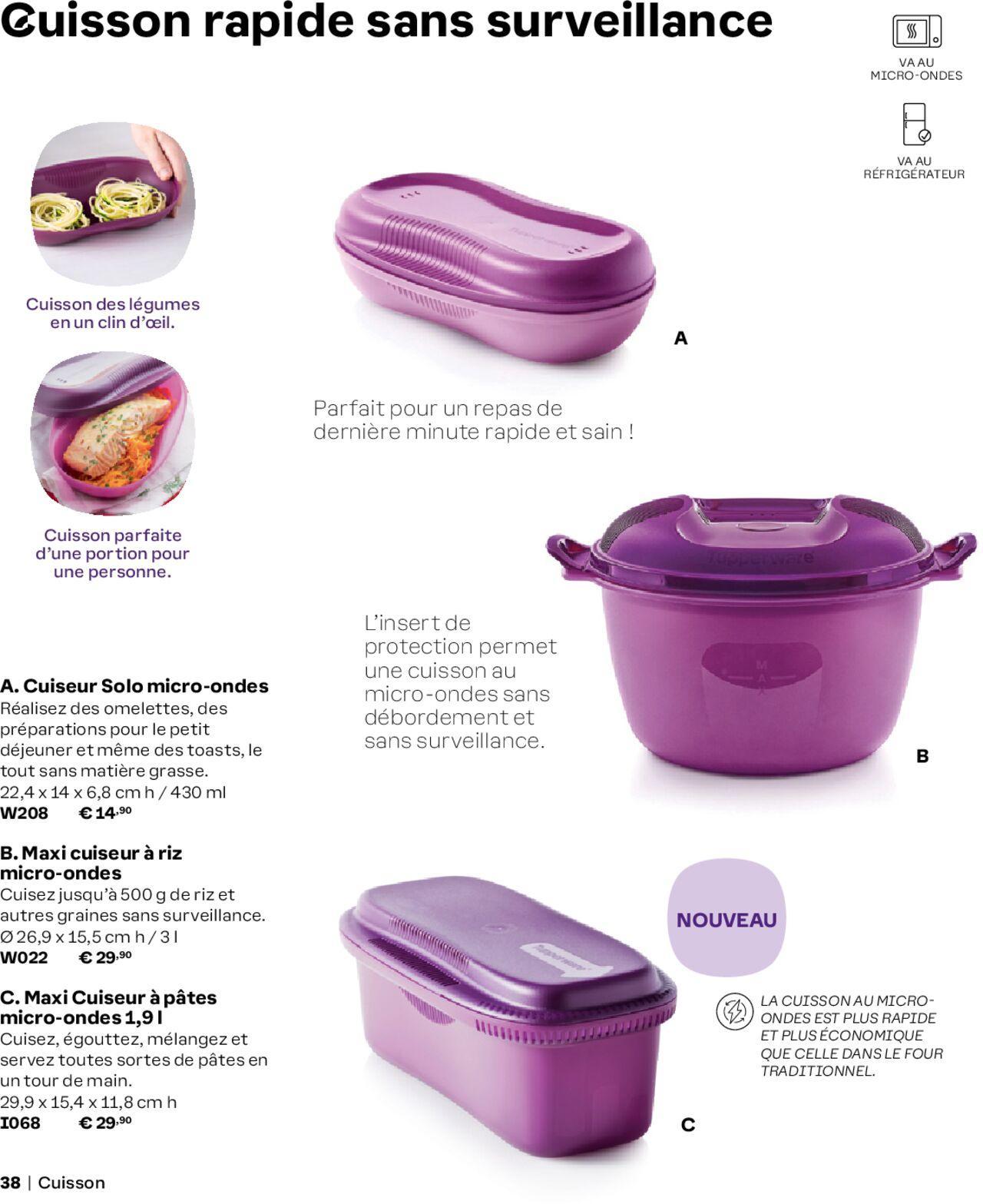 tupperware - Tupperware catalogue Automne/Hiver 2024-2025 à partir du 01/09/2024 - promo en ligne du dimanche 01/09/2024 - page: 38