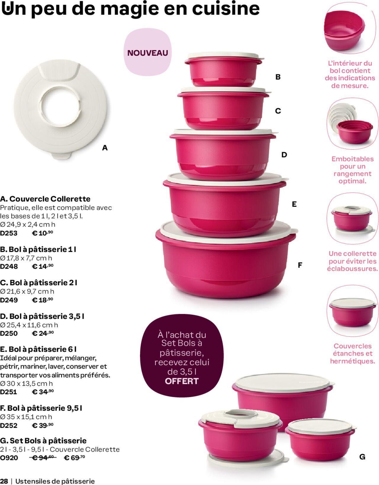 tupperware - Tupperware catalogue Automne/Hiver 2024-2025 à partir du 01/09/2024 - promo en ligne du dimanche 01/09/2024 - page: 28