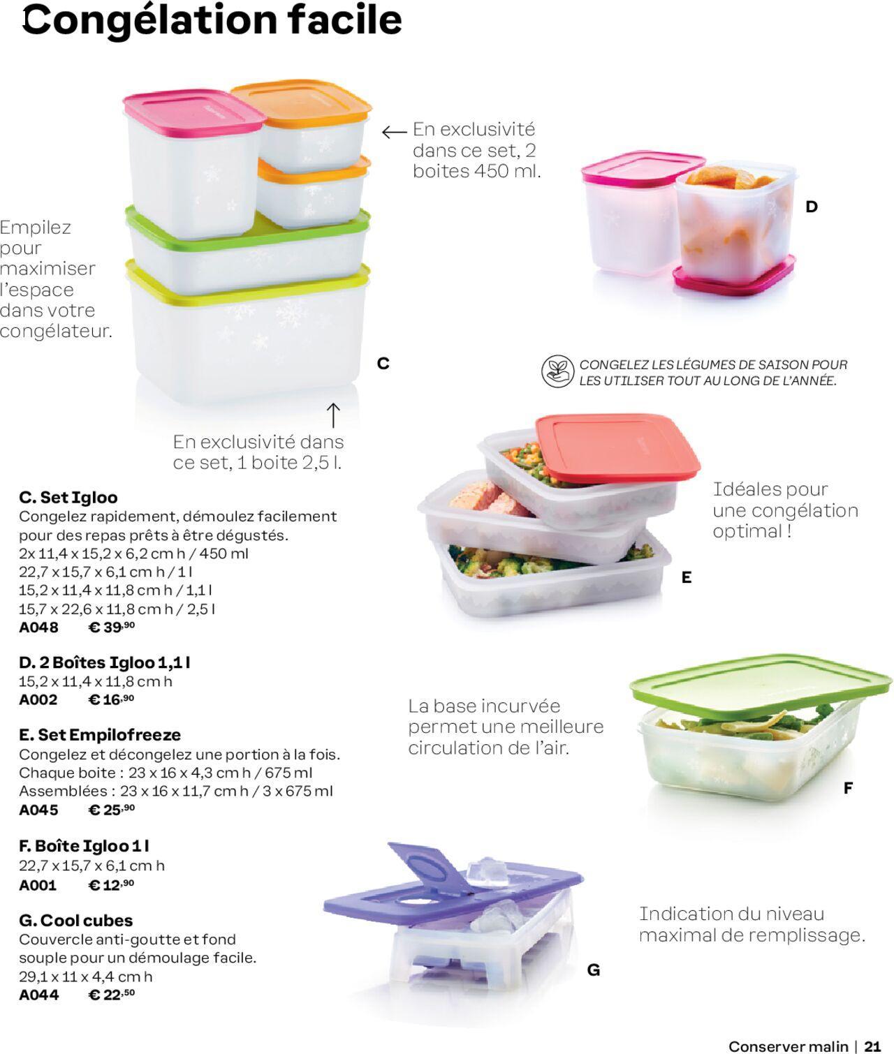 tupperware - Tupperware catalogue Automne/Hiver 2024-2025 à partir du 01/09/2024 - promo en ligne du dimanche 01/09/2024 - page: 21