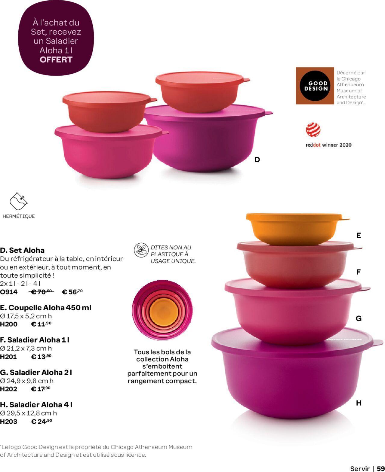 tupperware - Tupperware catalogue Automne/Hiver 2024-2025 à partir du 01/09/2024 - promo en ligne du dimanche 01/09/2024 - page: 59