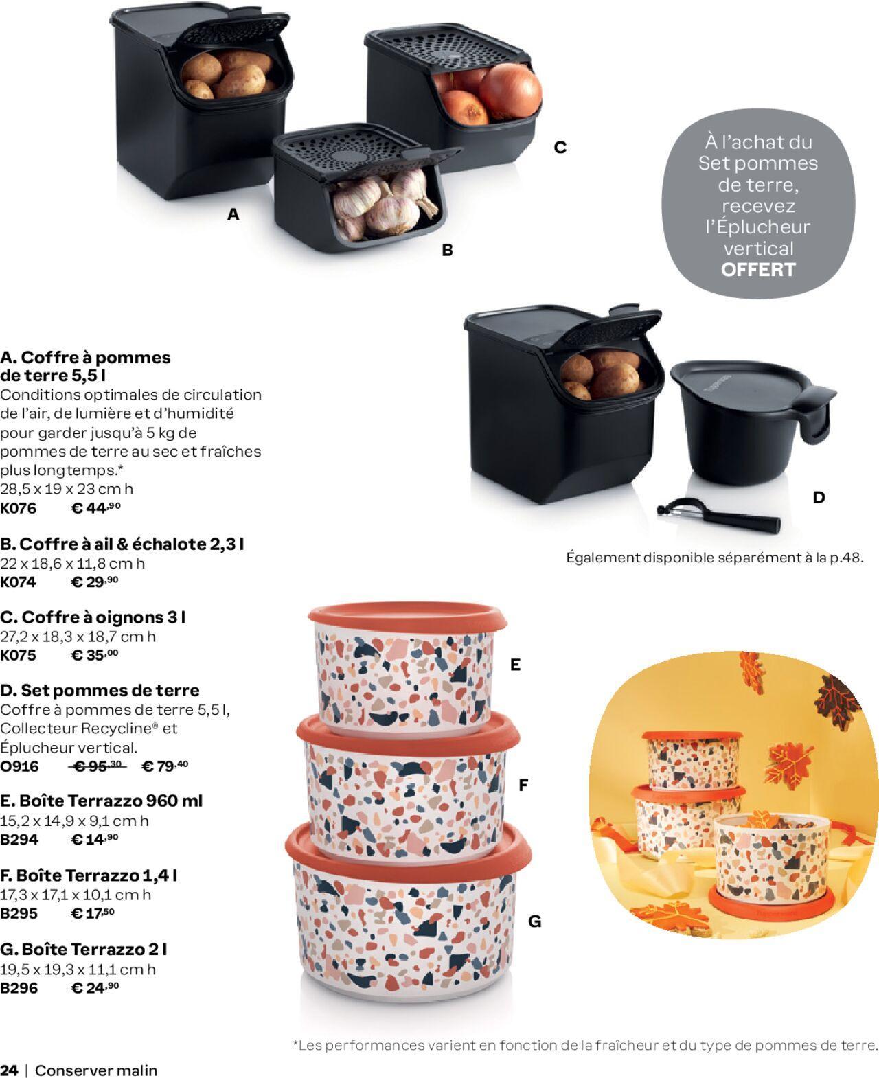 tupperware - Tupperware catalogue Automne/Hiver 2024-2025 à partir du 01/09/2024 - promo en ligne du dimanche 01/09/2024 - page: 24