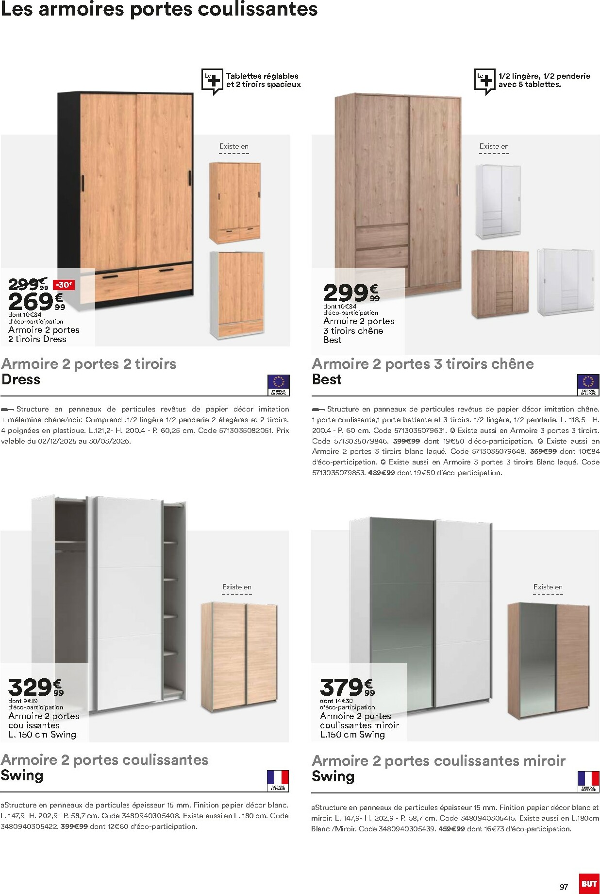 but - Catalogue But - Guide Literie valable du 02/12 au 23/02 - page: 97