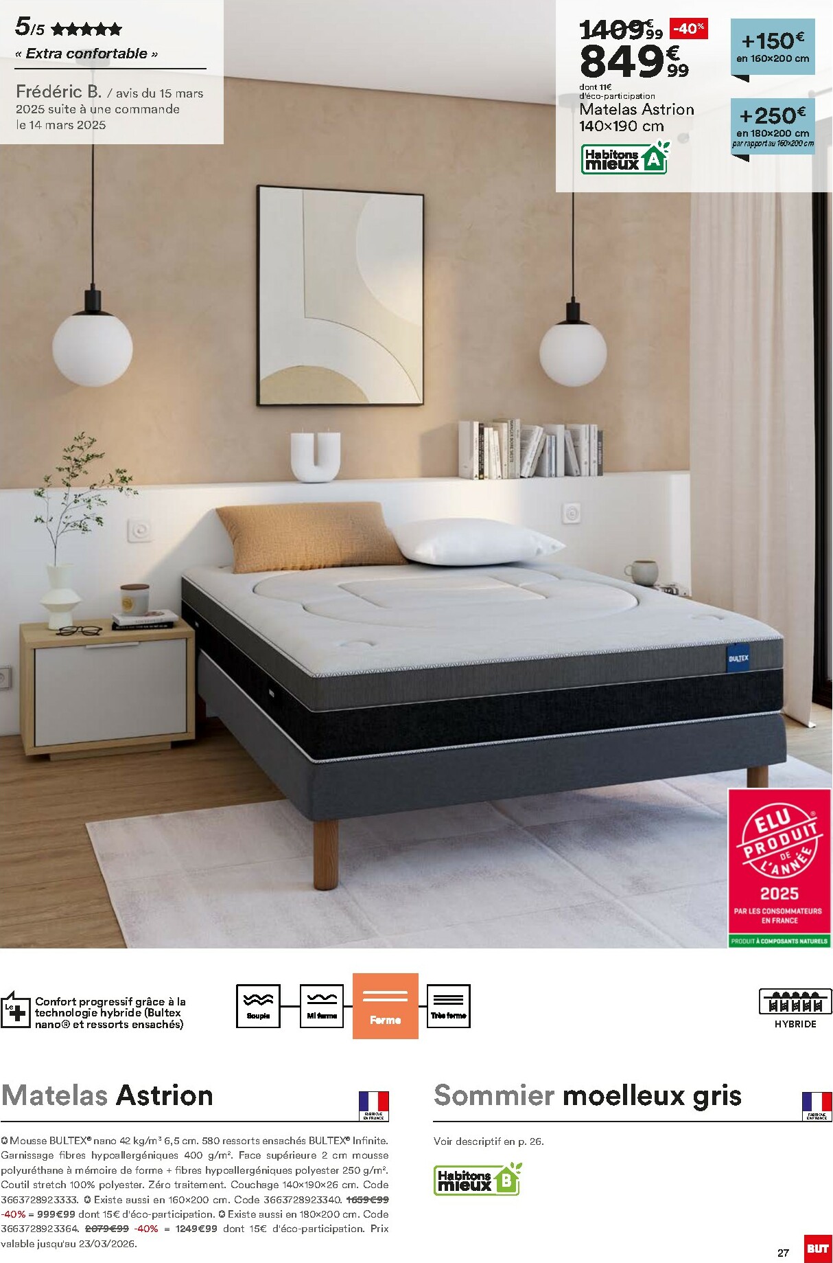 but - Catalogue But - Guide Literie valable du 02/12 au 23/02 - page: 27