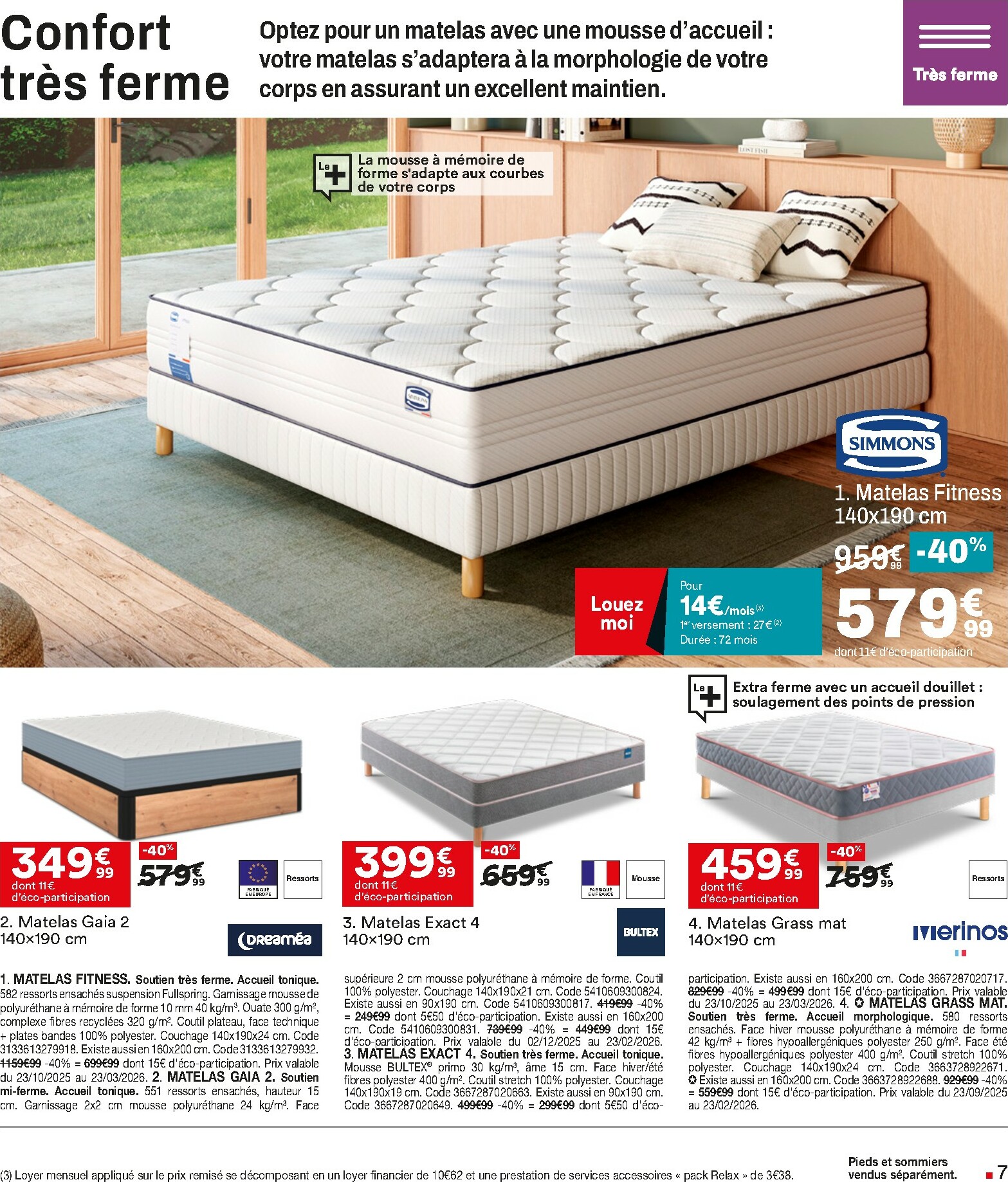 but - Catalogue But - Expert Literie valable du 23/12 au 19/01 - page: 7