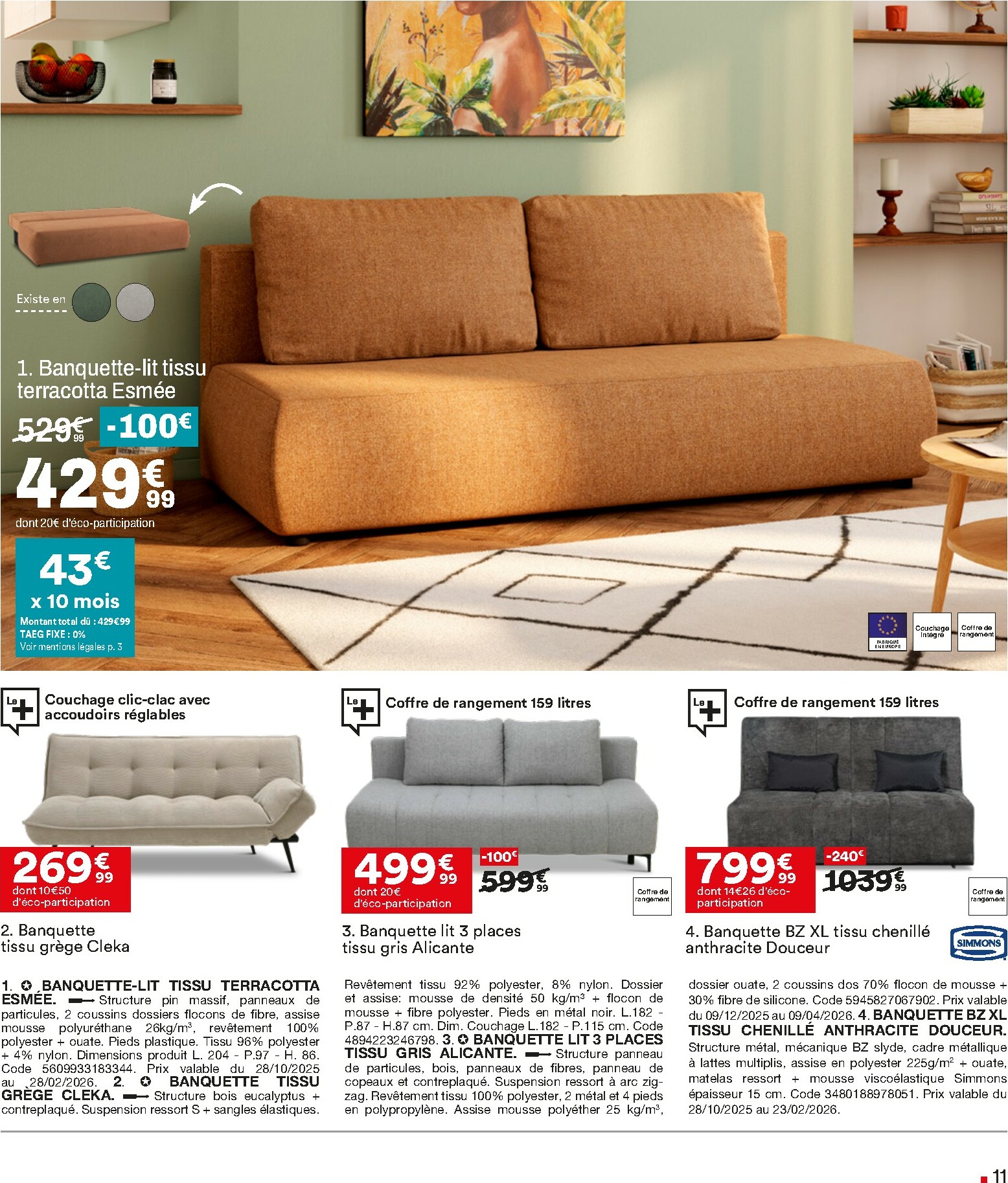 but - Catalogue But - Expert Literie valable du 23/12 au 19/01 - page: 11