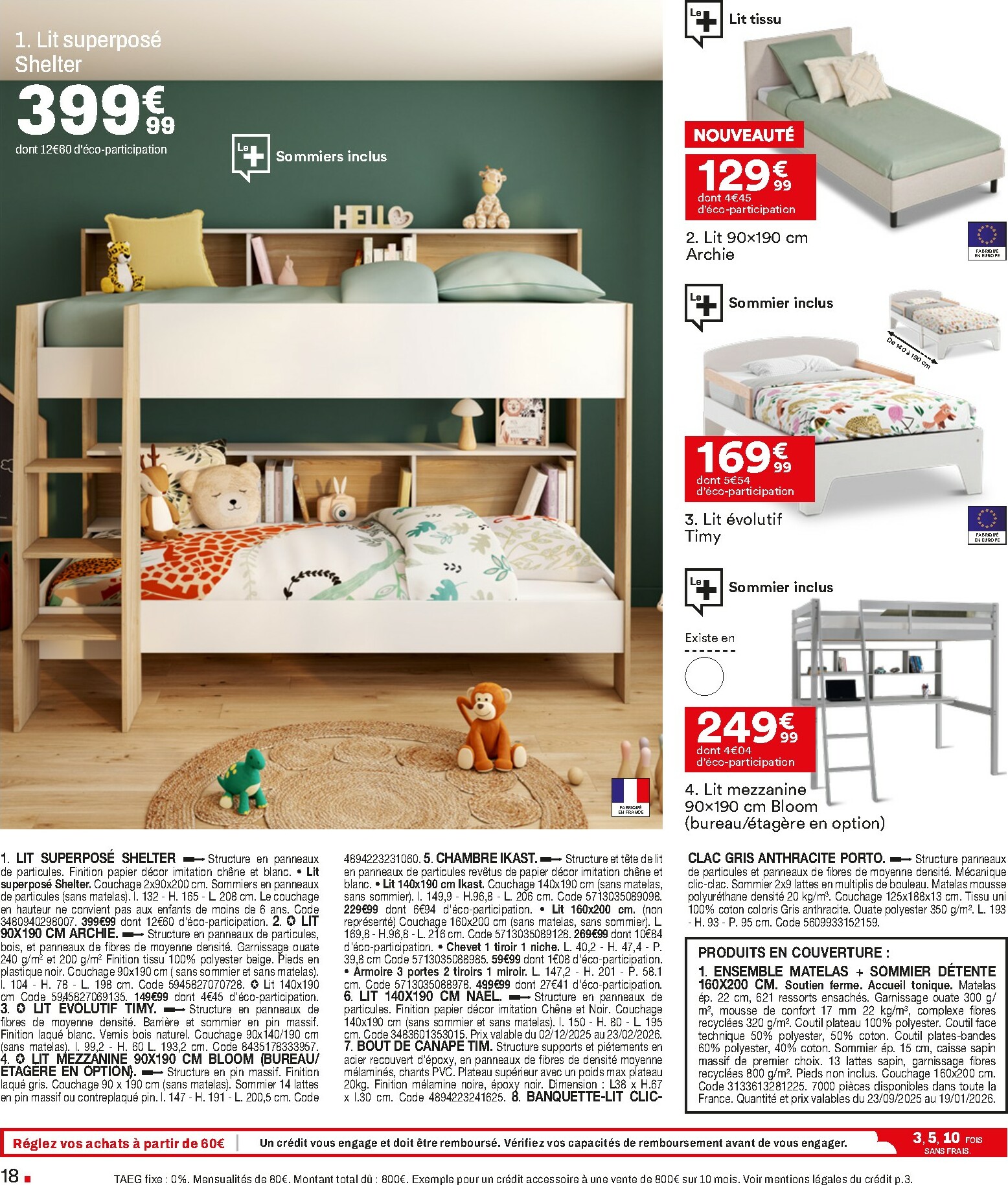 but - Catalogue But - Expert Literie valable du 23/12 au 19/01 - page: 18