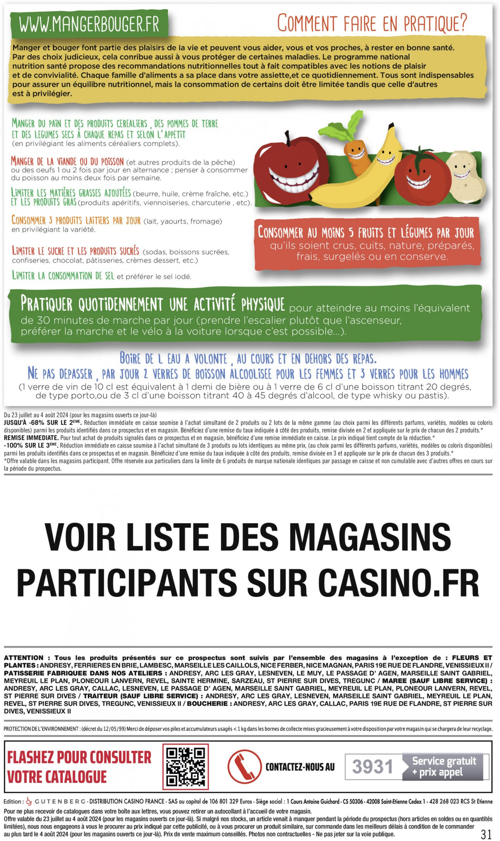 casino - Prospectus Casino Supermarché actuel 23.07. - 04.08. - page: 31