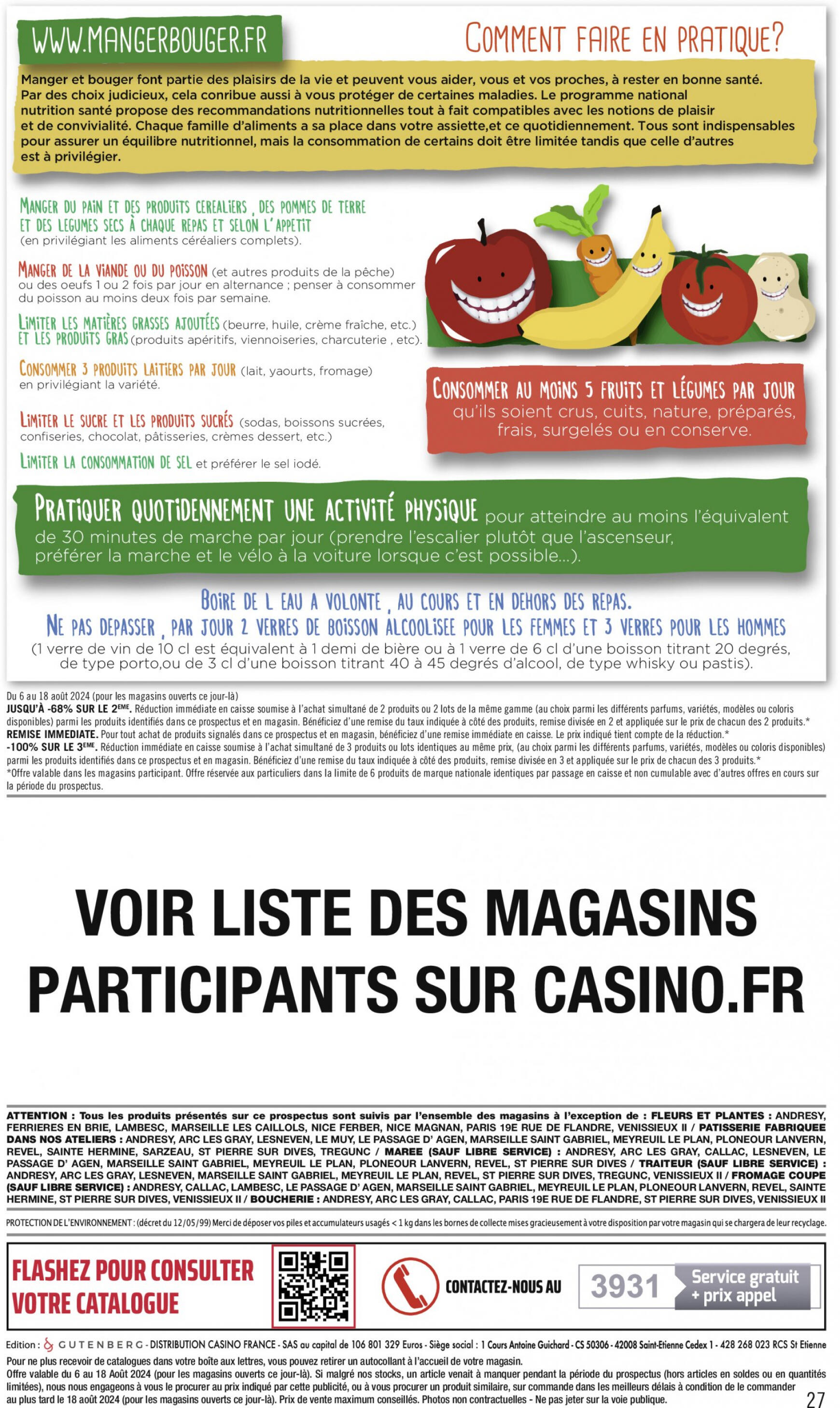 casino - Prospectus Casino Supermarché actuel 06.08. - 18.08. - page: 27