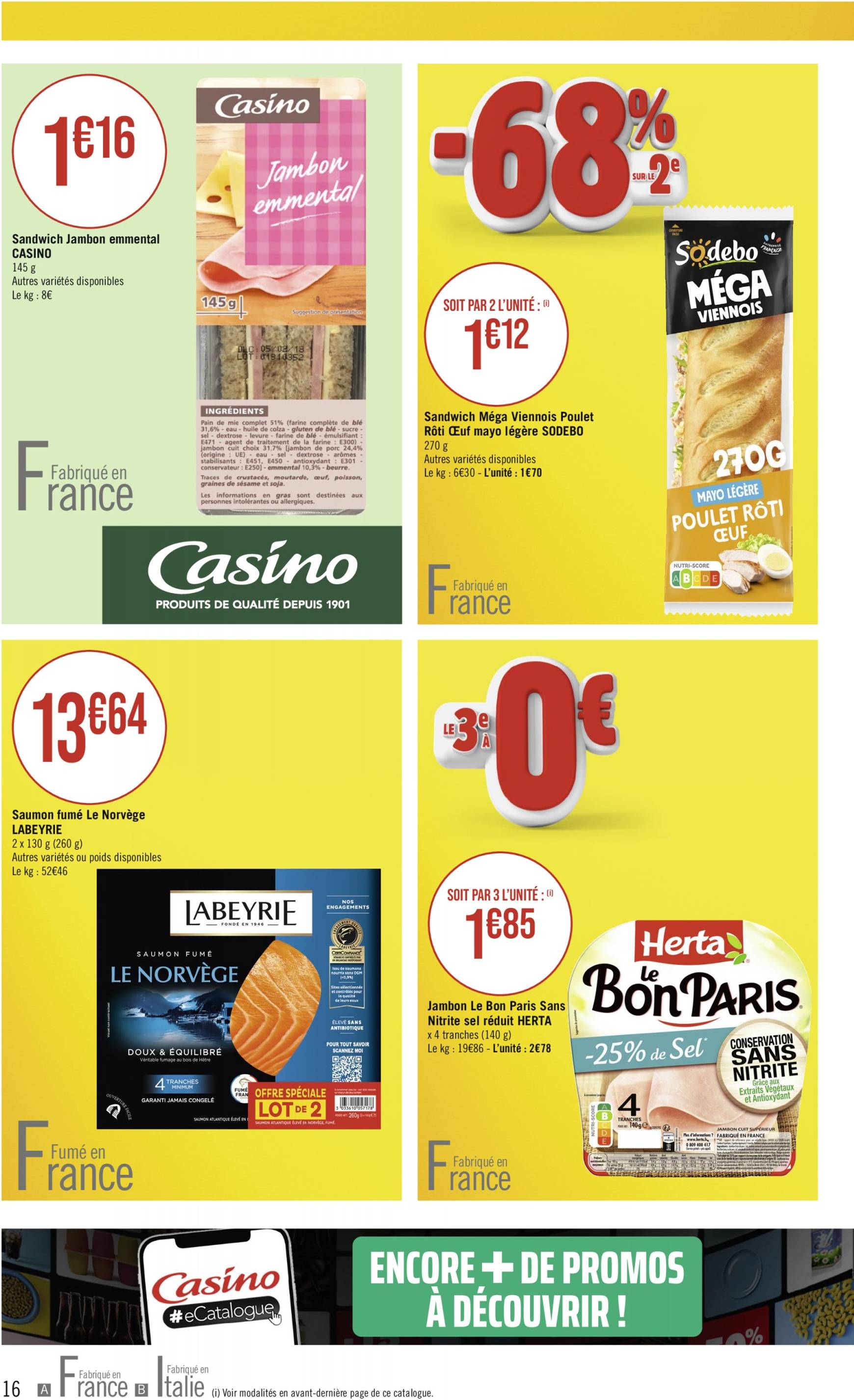 casino - Catalogue Casino Supermarché valable dès 13.08. - 25.08. - page: 16