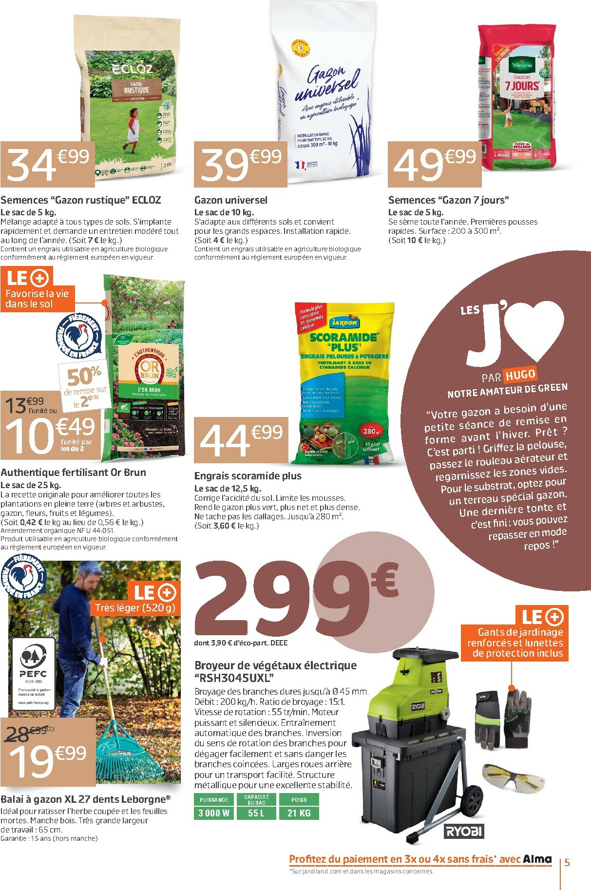 jardiland - Catalogue Jardiland valable du 01/10 au 12/10 - page: 5