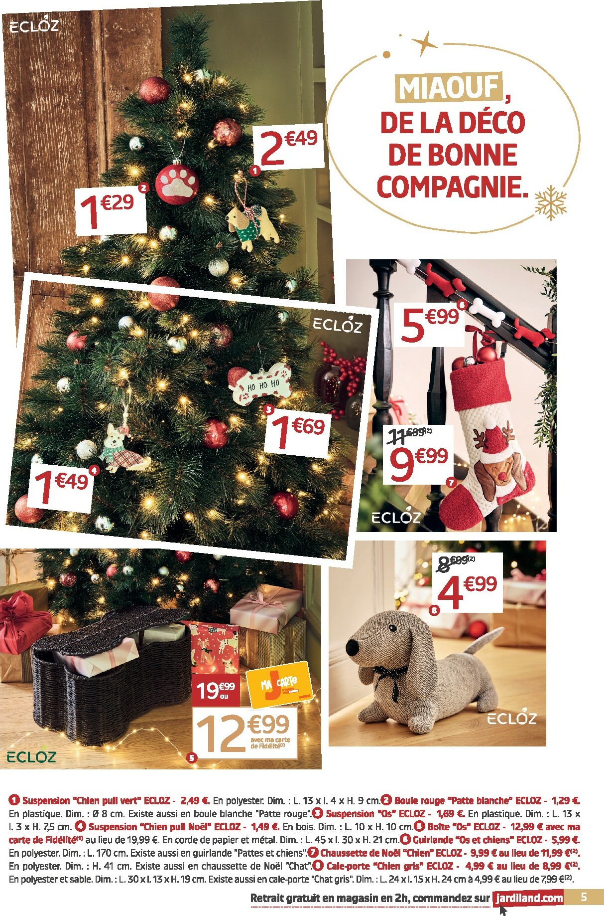 jardiland - Catalogue Jardiland valable du 19/11 au 07/12 - page: 5