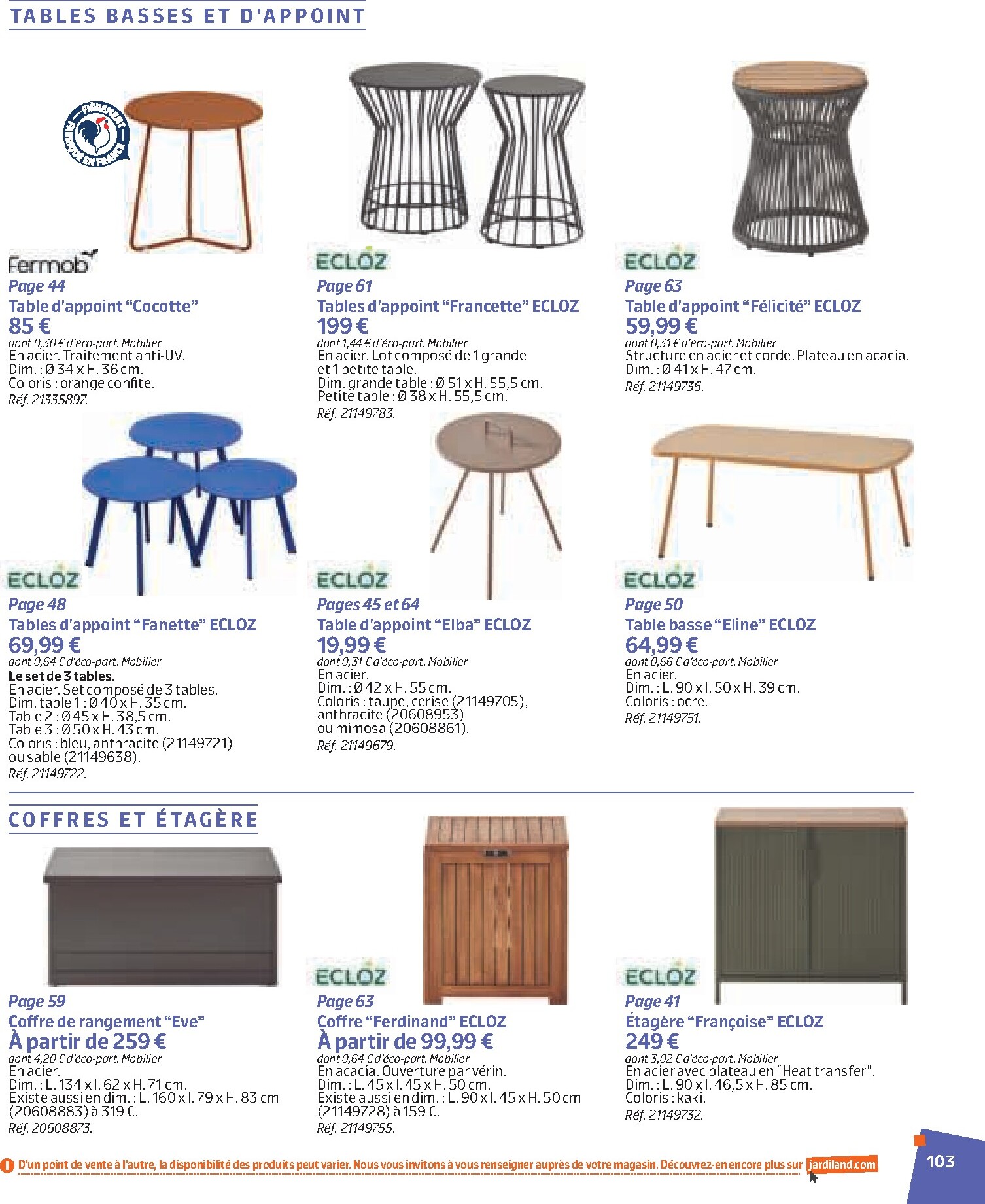 jardiland - Catalogue Jardiland valable du 02/03/2026 au 23/06/2026 - page: 103