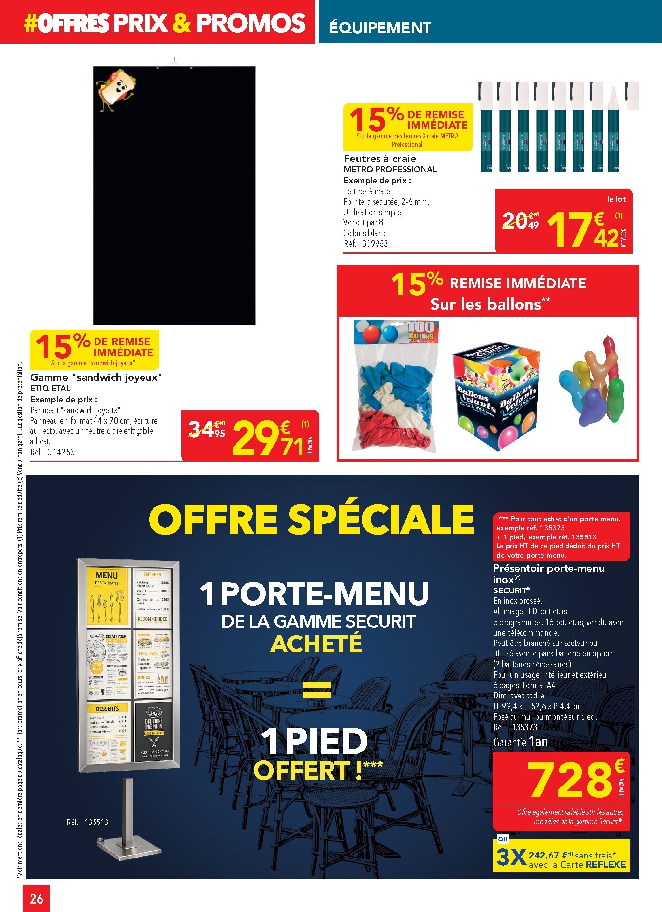 metro - Current Metro - Offres Prix & Promos Equipement leaflet valid from de jeudi 21/05/2026 to du samedi 20/06/2026 - page: 26