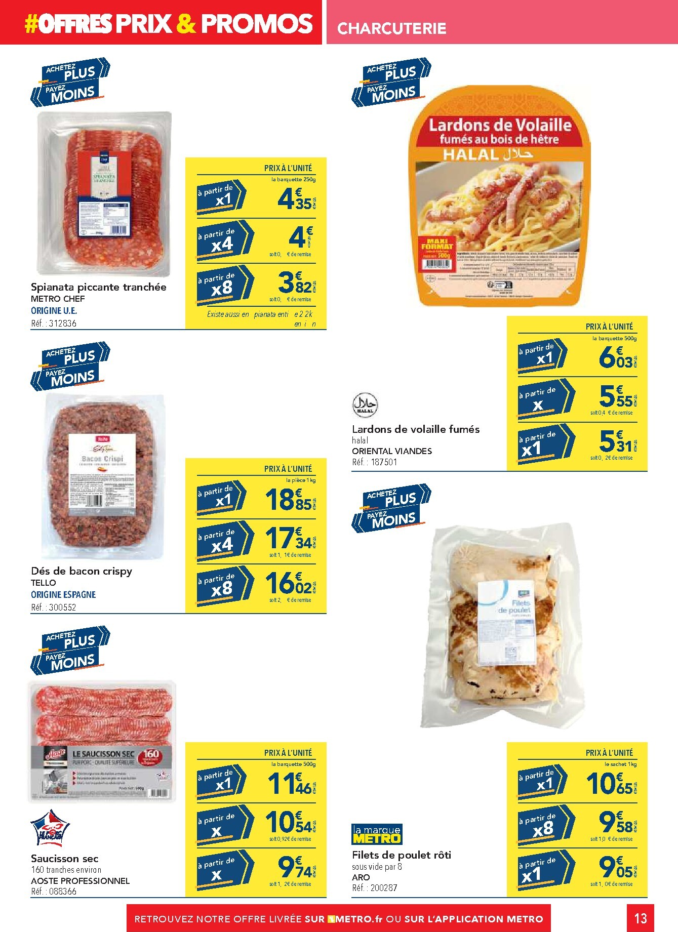 metro - Current Metro - Offres Prix & Promos Restauration leaflet valid from de jeudi 21/05/2026 to du samedi 20/06/2026 - page: 13
