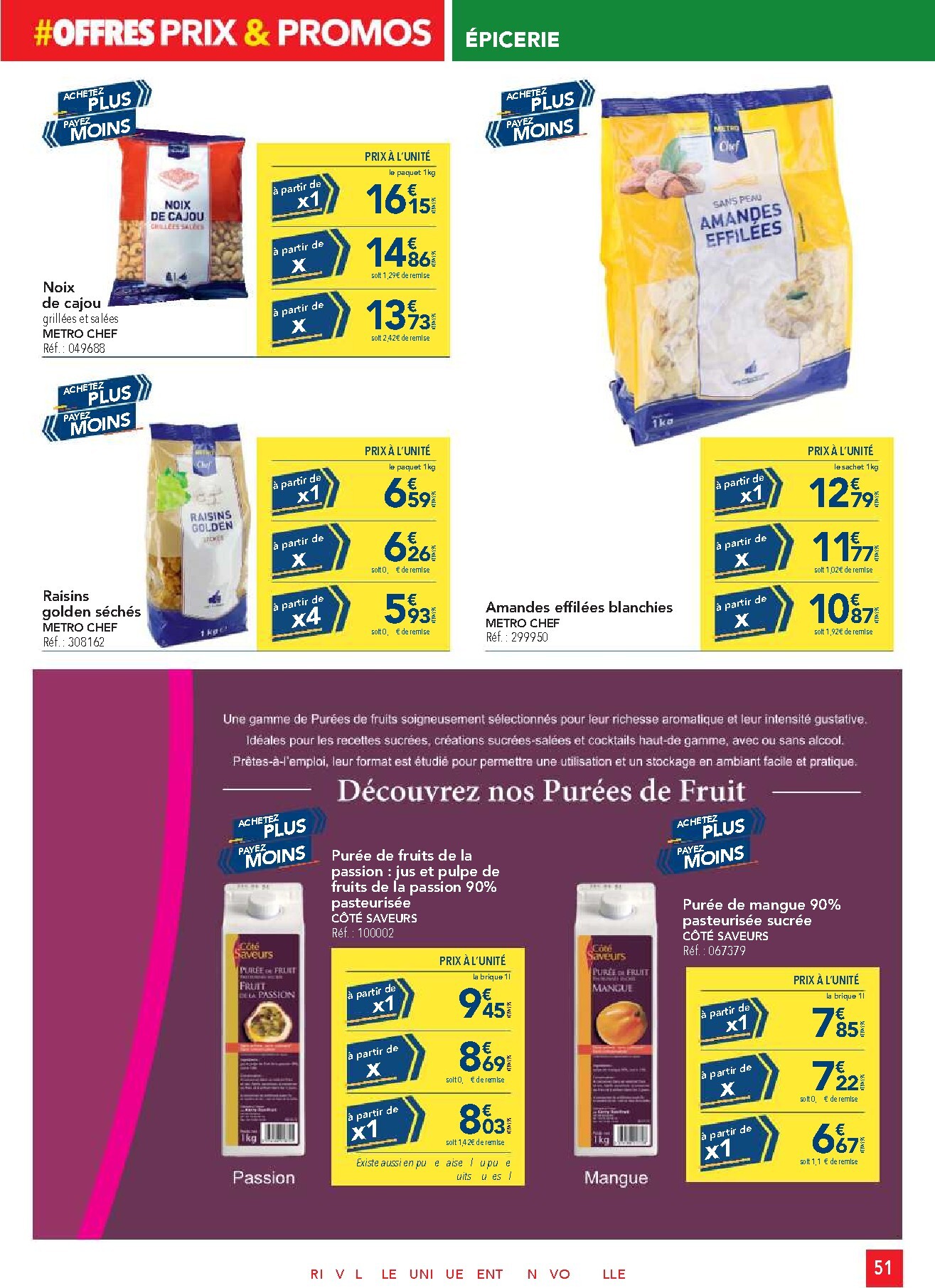 metro - Current Metro - Offres Prix & Promos Restauration leaflet valid from de jeudi 21/05/2026 to du samedi 20/06/2026 - page: 51