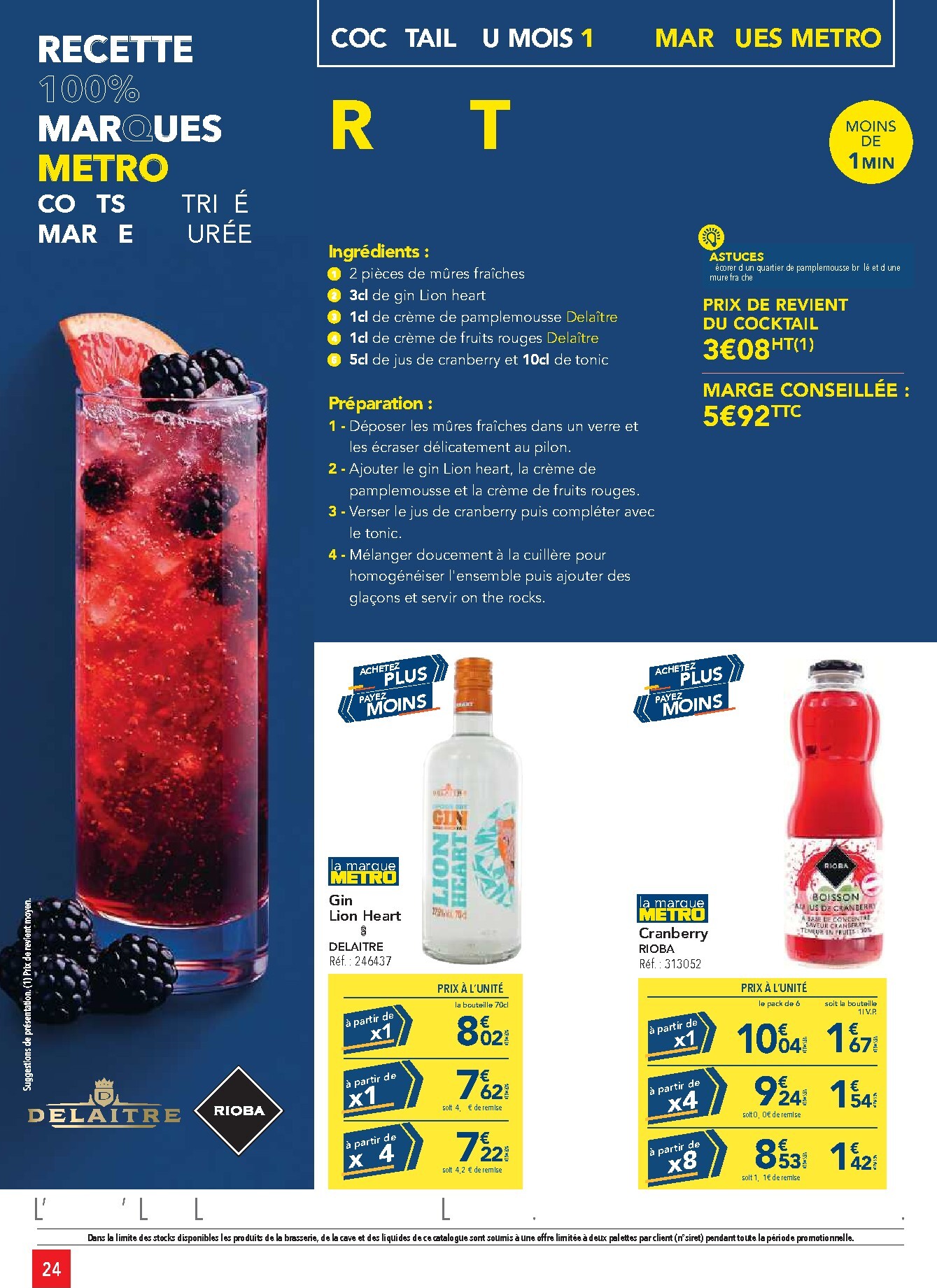 metro - Current Metro - Offres Prix & Promos Restauration leaflet valid from de jeudi 21/05/2026 to du samedi 20/06/2026 - page: 24