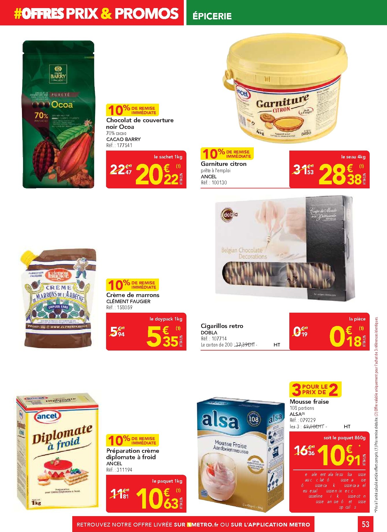metro - Current Metro - Offres Prix & Promos Restauration leaflet valid from de jeudi 21/05/2026 to du samedi 20/06/2026 - page: 53
