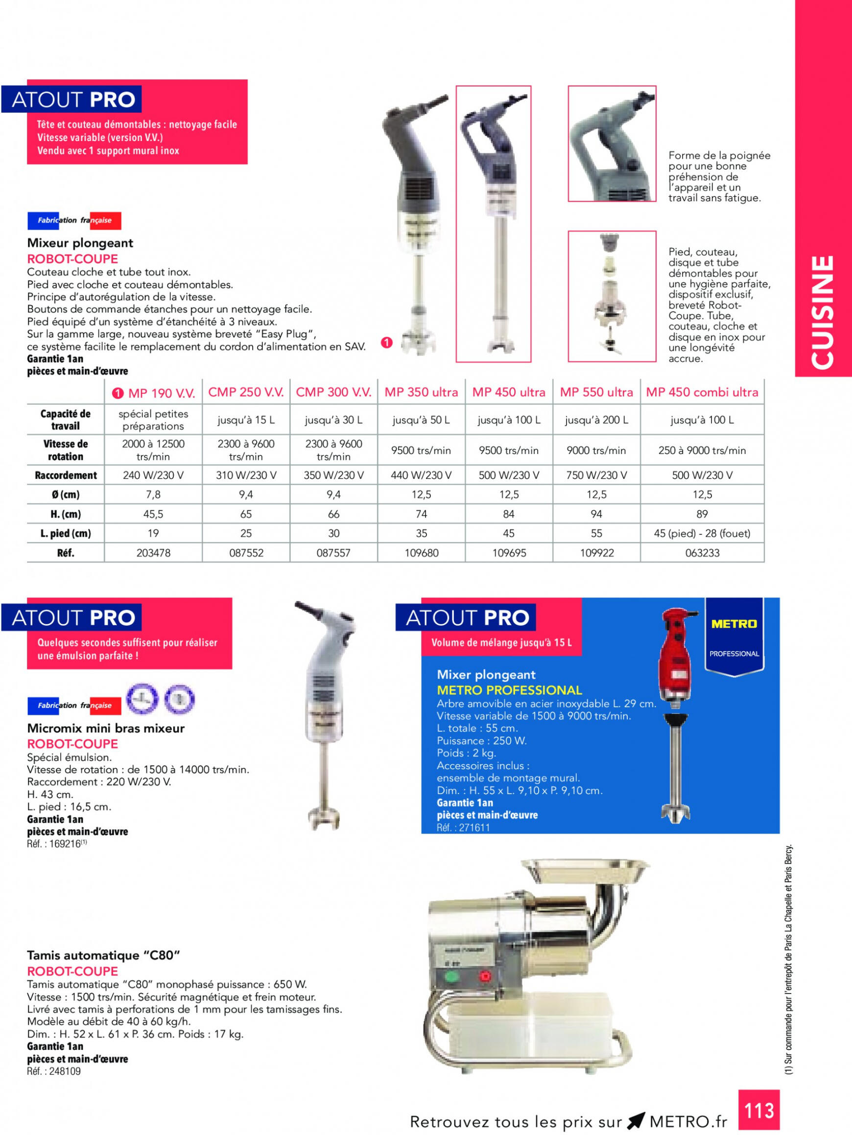 metro - Prospectus Metro - CHR Guide 2023-2024 actuel 01.01. - 31.12. - page: 113