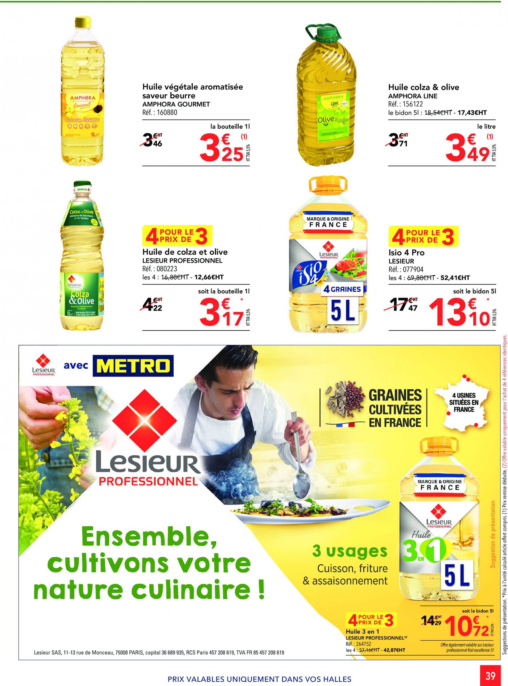 metro - Catalogue Metro - Sélection Promos Restauration valable dès 29.08. - 30.09. - page: 39