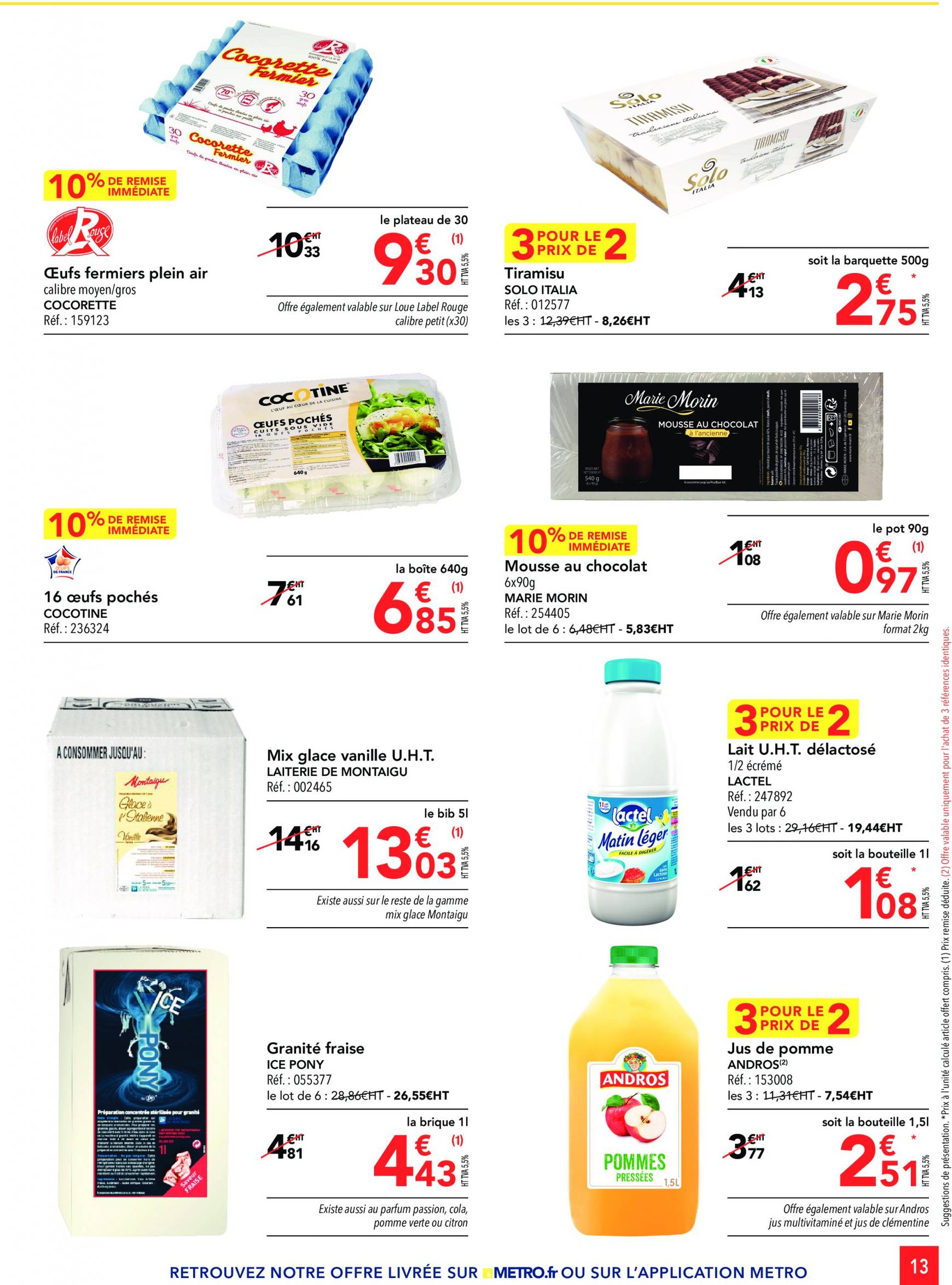 metro - Catalogue Metro - Sélection Promos Restauration valable dès 29.08. - 30.09. - page: 13