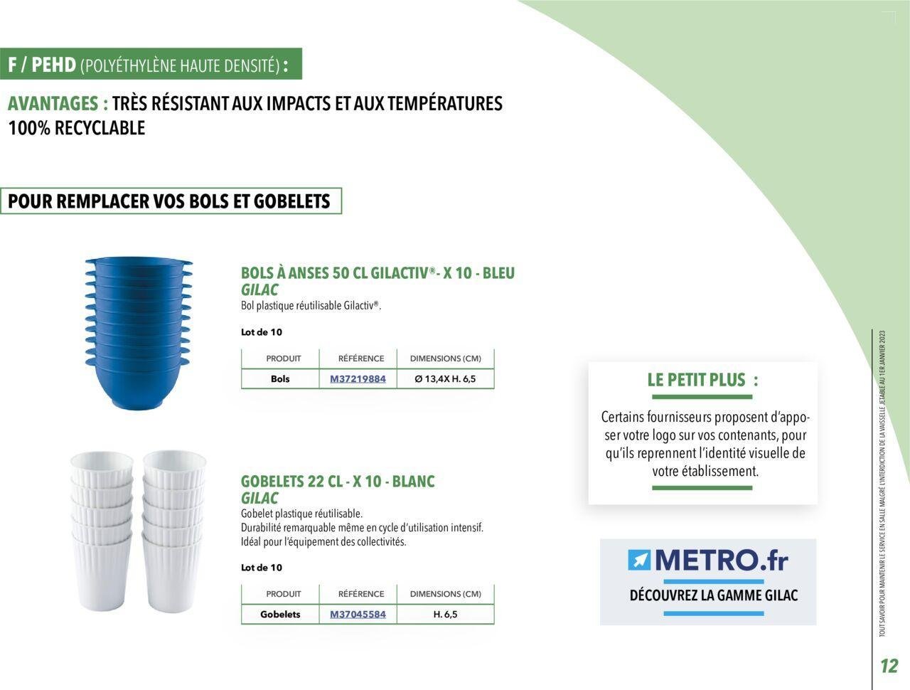 metro - METRO Guide-Loi-AGEC à partir du 01/12/2022 - 31/12/2024 - page: 12