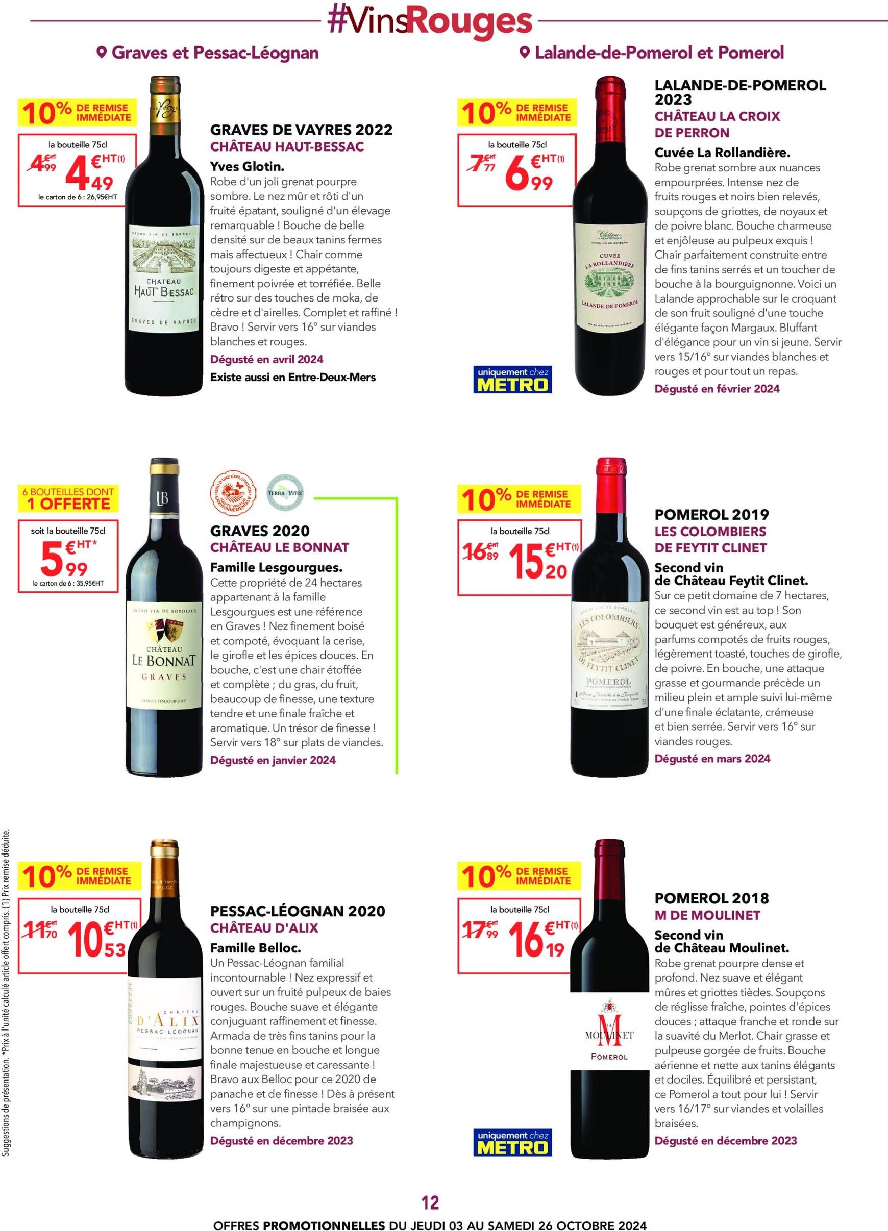 metro - Catalogue Metro - Carte des Vins valable dès 03.10. - 26.10. - page: 12