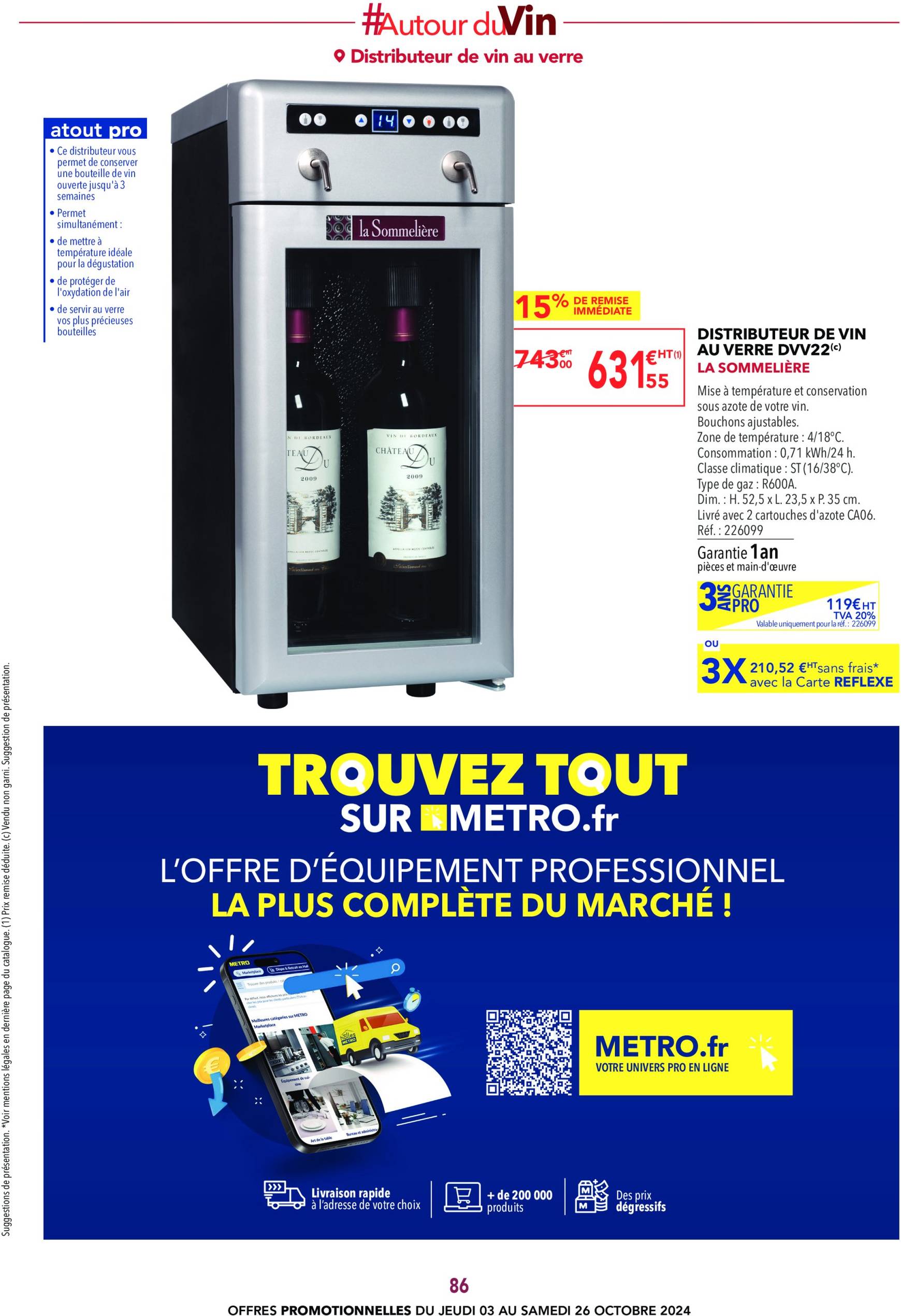 metro - Catalogue Metro - Carte des Vins valable dès 03.10. - 26.10. - page: 86