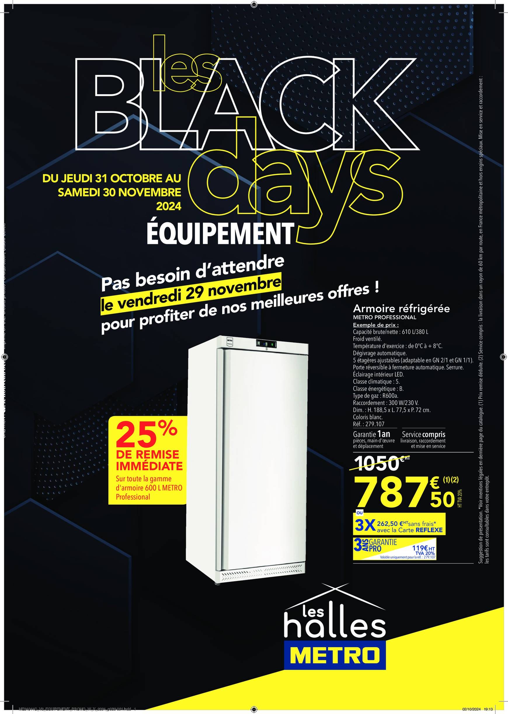 metro - Catalogue Metro - Sélection Promos Equipement valable dès 31.10. - 30.11.